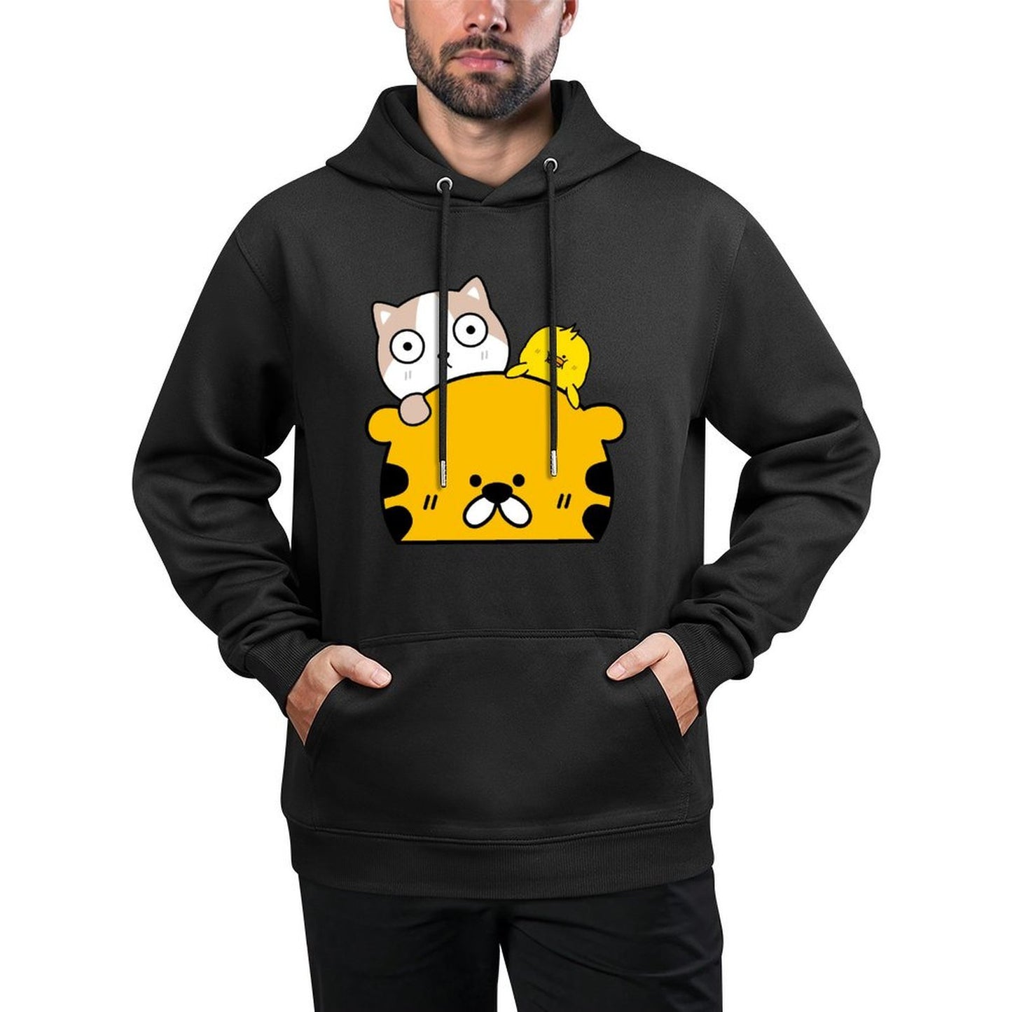 IPBR 250g Hooded Pocket Sweatshirt Front GraphicMen's Hooded  Sweatshirt4000803
