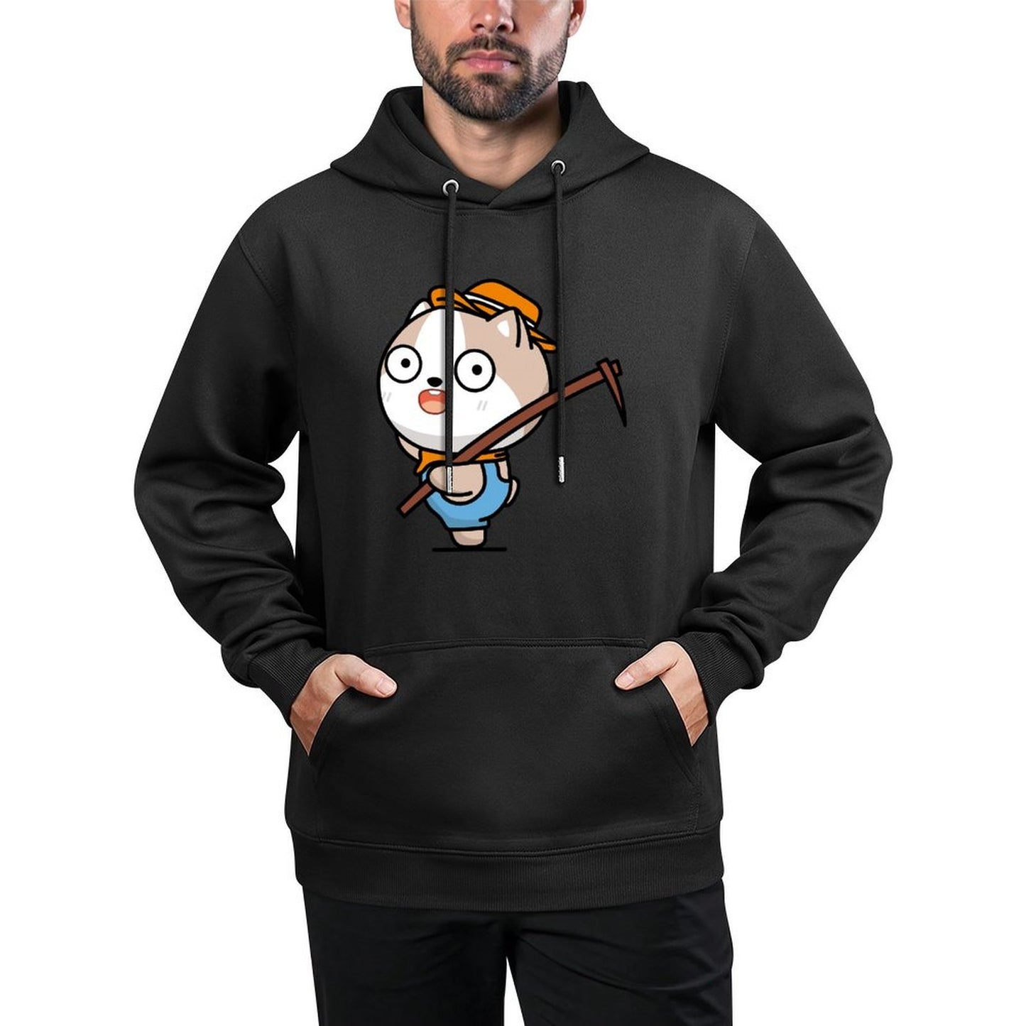 IPBR 250g Hooded Pocket Sweatshirt Front GraphicMen's Hooded  Sweatshirt4000117