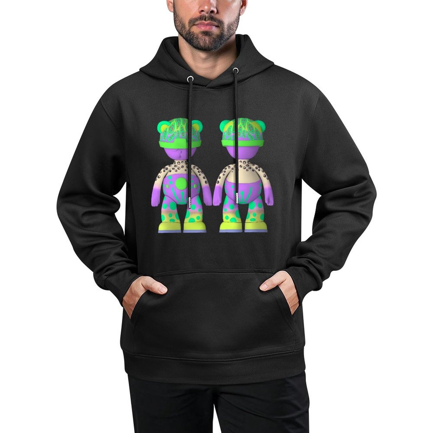 IPIB 250g Hooded Pocket Sweatshirt Front GraphicMen's Hooded  Sweatshirt6000079-7