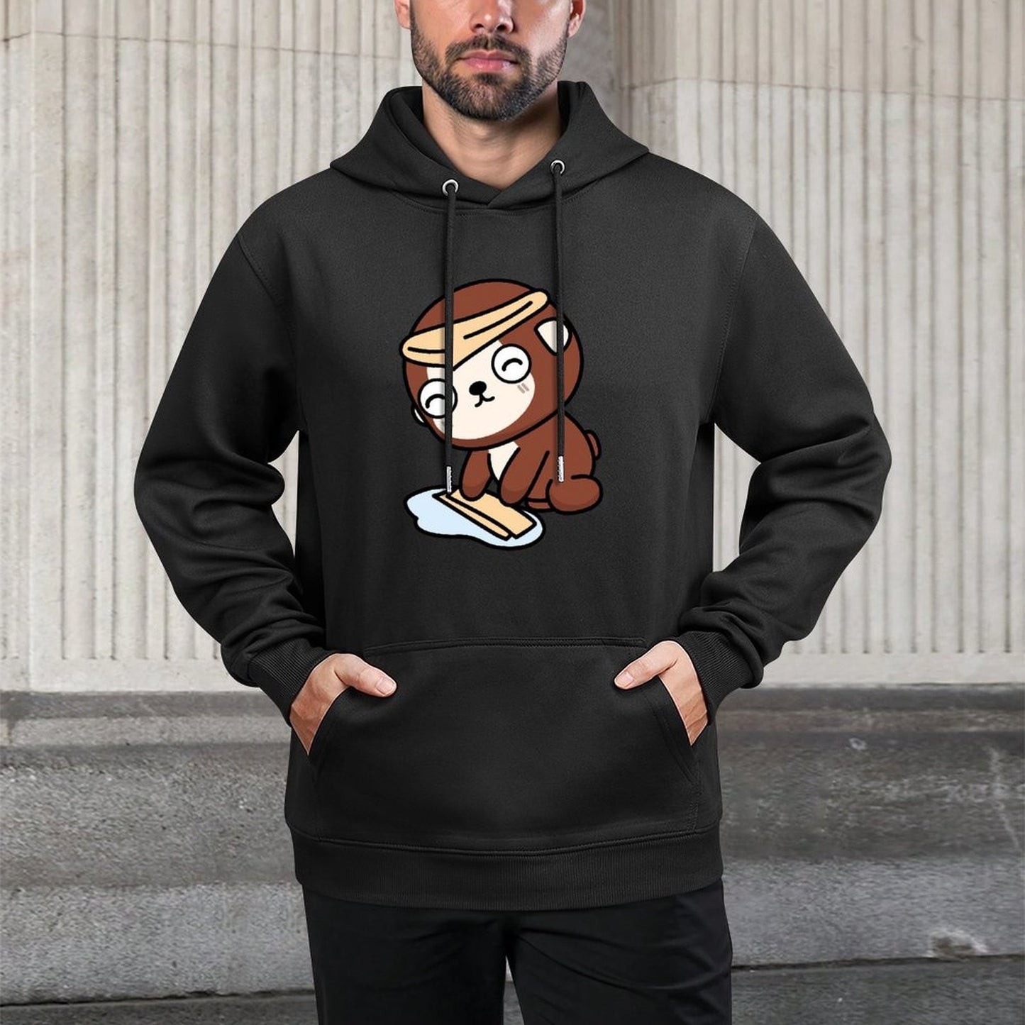 IPBR 250g Hooded Pocket Sweatshirt Front GraphicMen's Hooded  Sweatshirt4000222