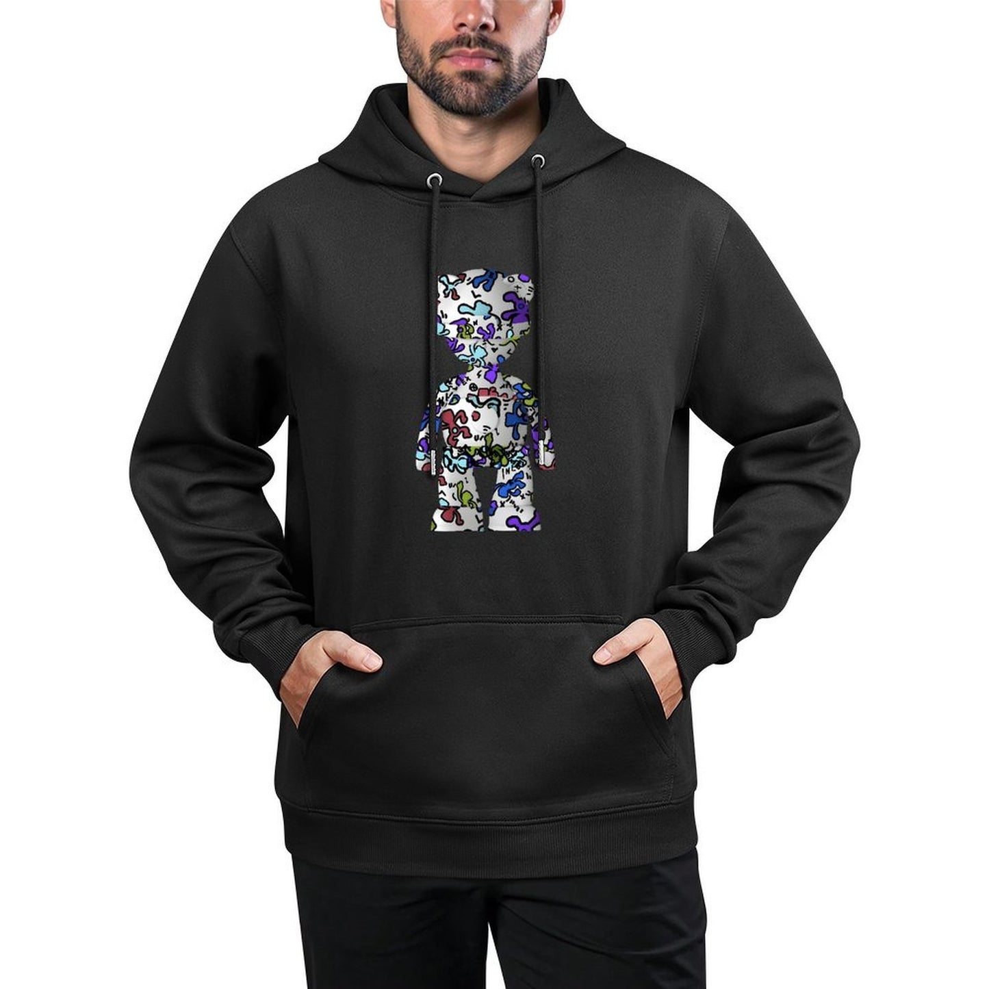IPIB 250g Hooded Pocket Sweatshirt Front GraphicMen's Hooded  Sweatshirt6000128-2