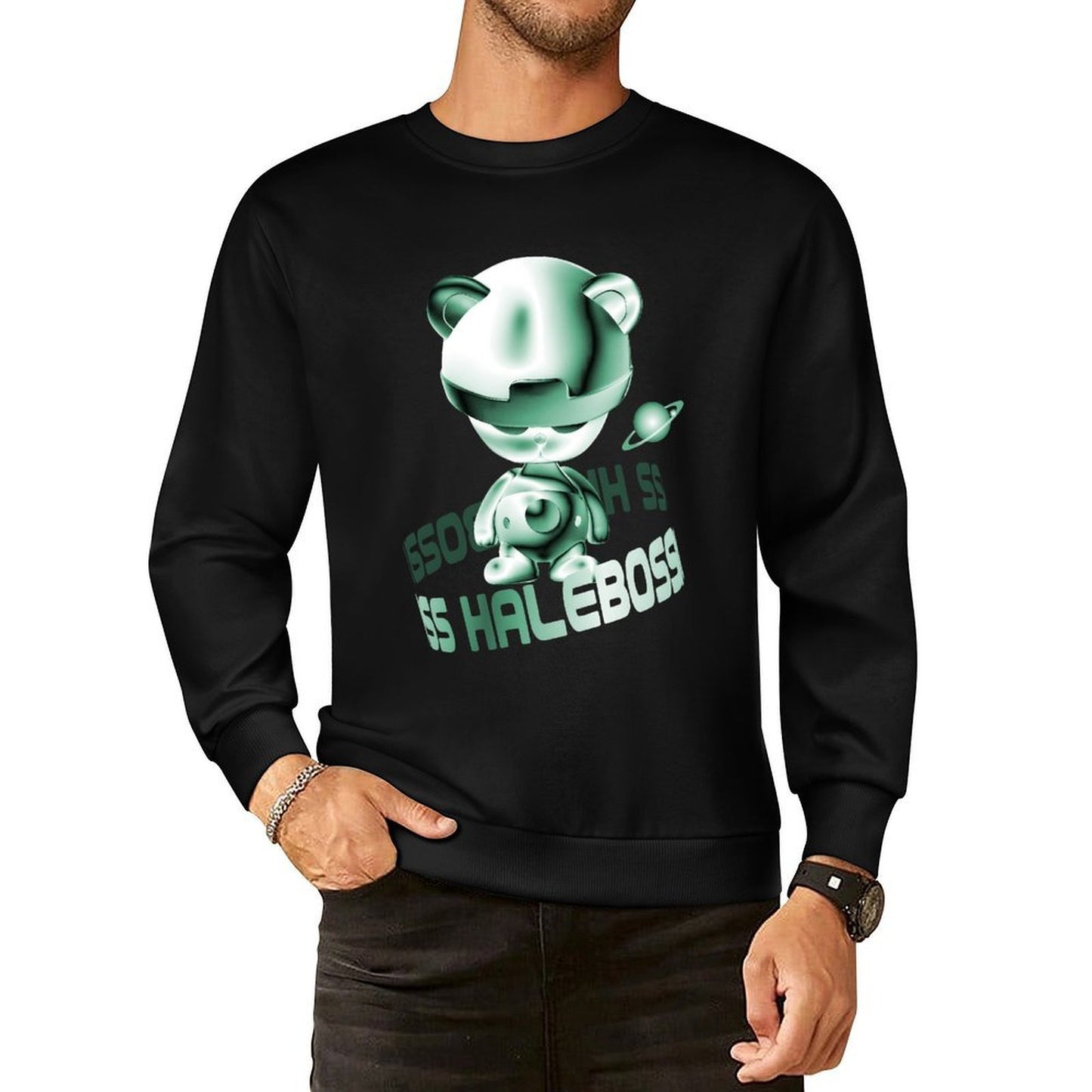 IPIB 250g Crew Neck Long Sleeve Sweatshirt Front GraphicCrew Neck Long Sleeve Sweatshirt6000015-6