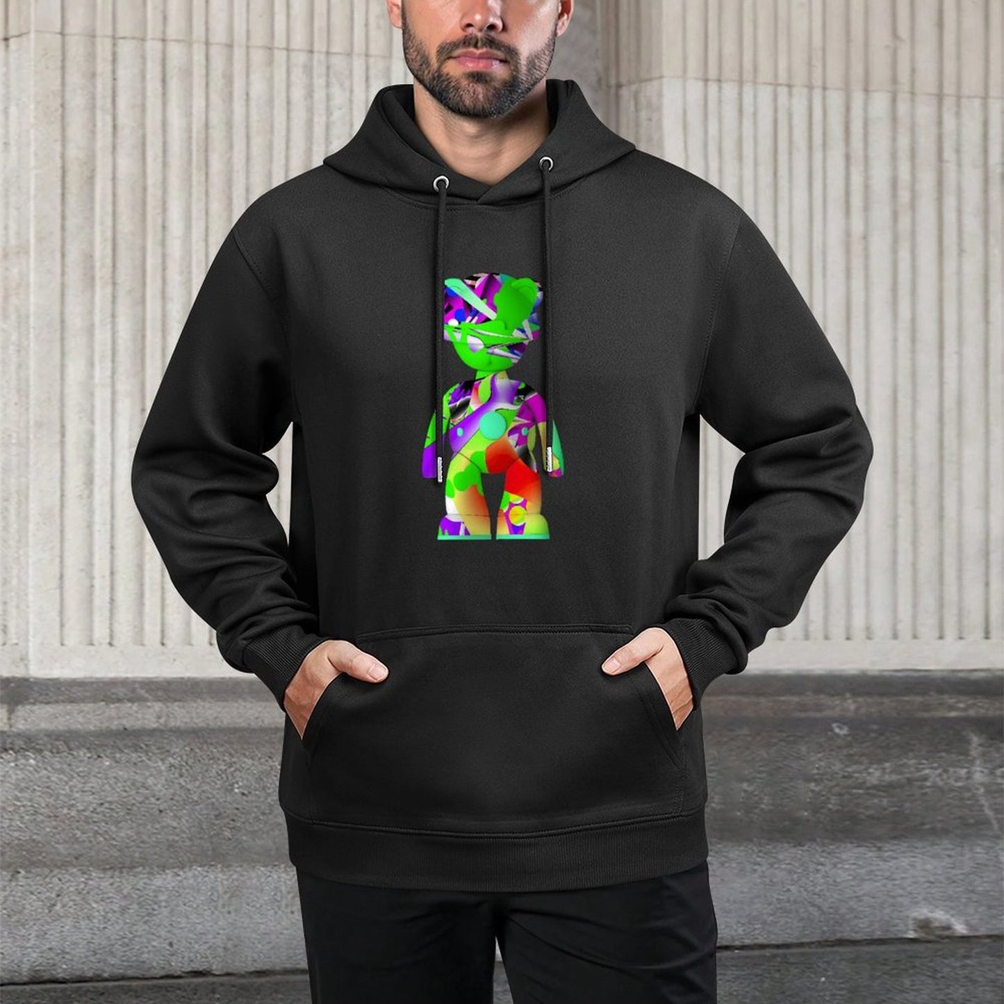 IPIB 250g Hooded Pocket Sweatshirt Front GraphicMen's Hooded  Sweatshirt6000110-4