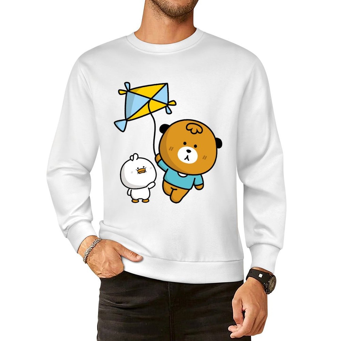 Front Patterned Long Sleeve TopStreetFit Active