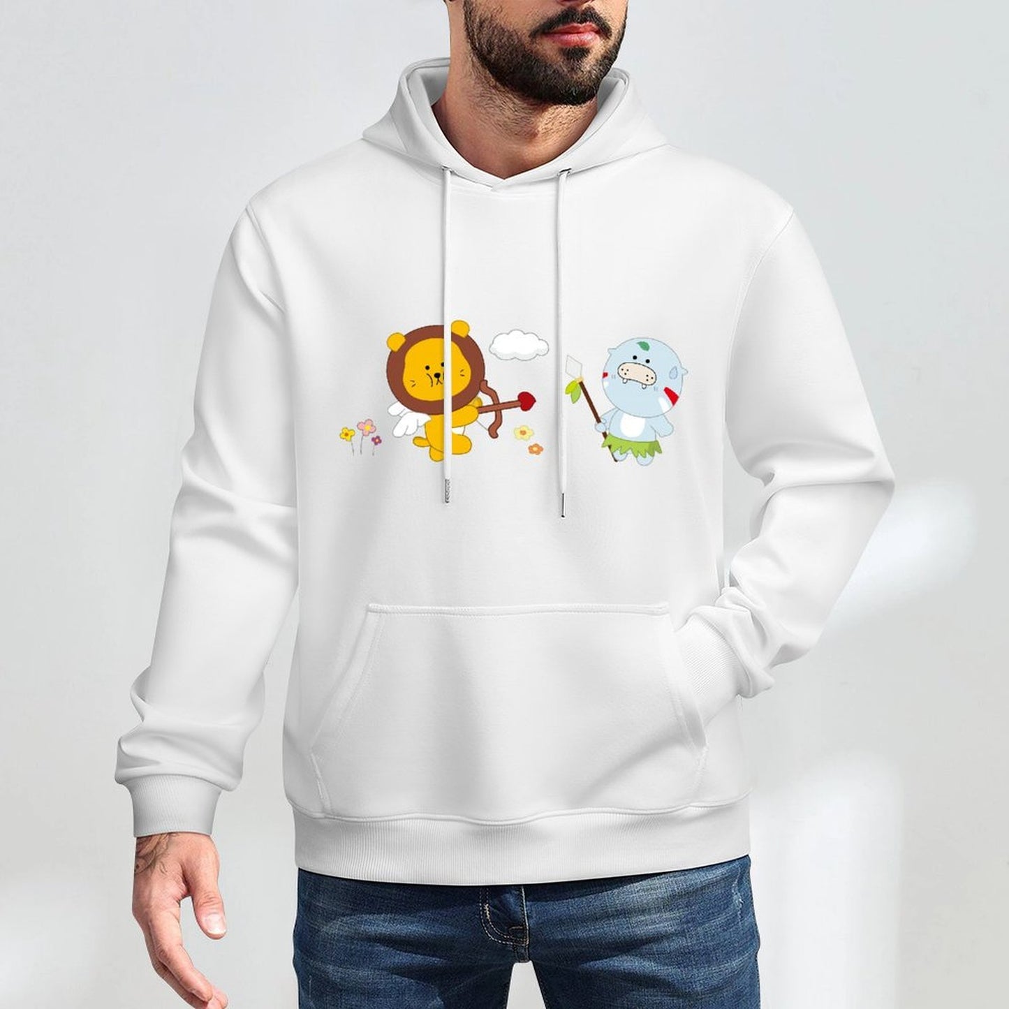 Chill Crisp Print Front Graphic Hoodies