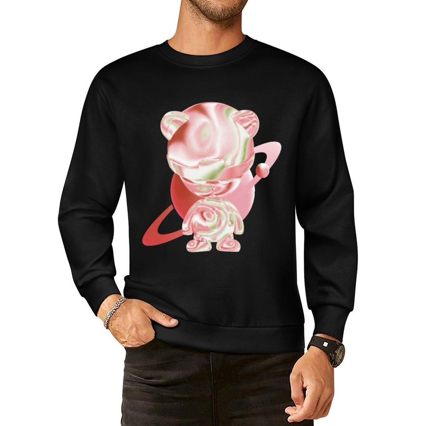 IPIB 250g Crew Neck Long Sleeve Sweatshirt Front GraphicCrew Neck Long Sleeve Sweatshirt6000025-6
