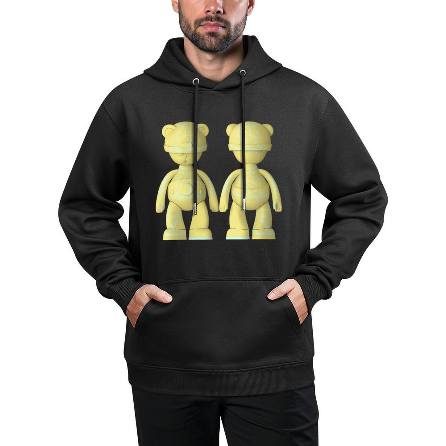 IPIB 250g Hooded Pocket Sweatshirt Front GraphicMen's Hooded  Sweatshirt6000098-1