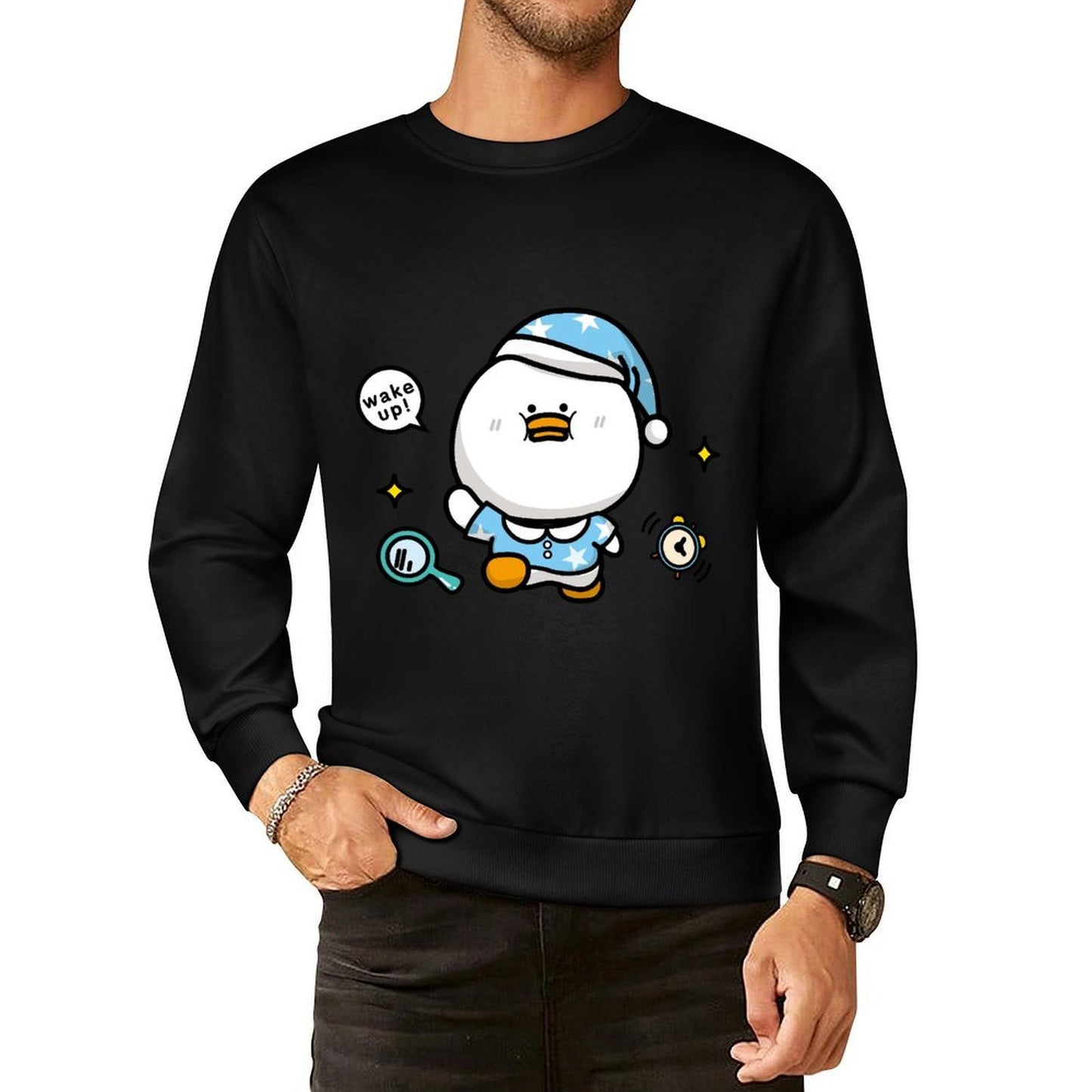 IPBR 250g Crew Neck Long Sleeve Sweatshirt Front GraphicCrew Neck Long Sleeve Sweatshirt4001118