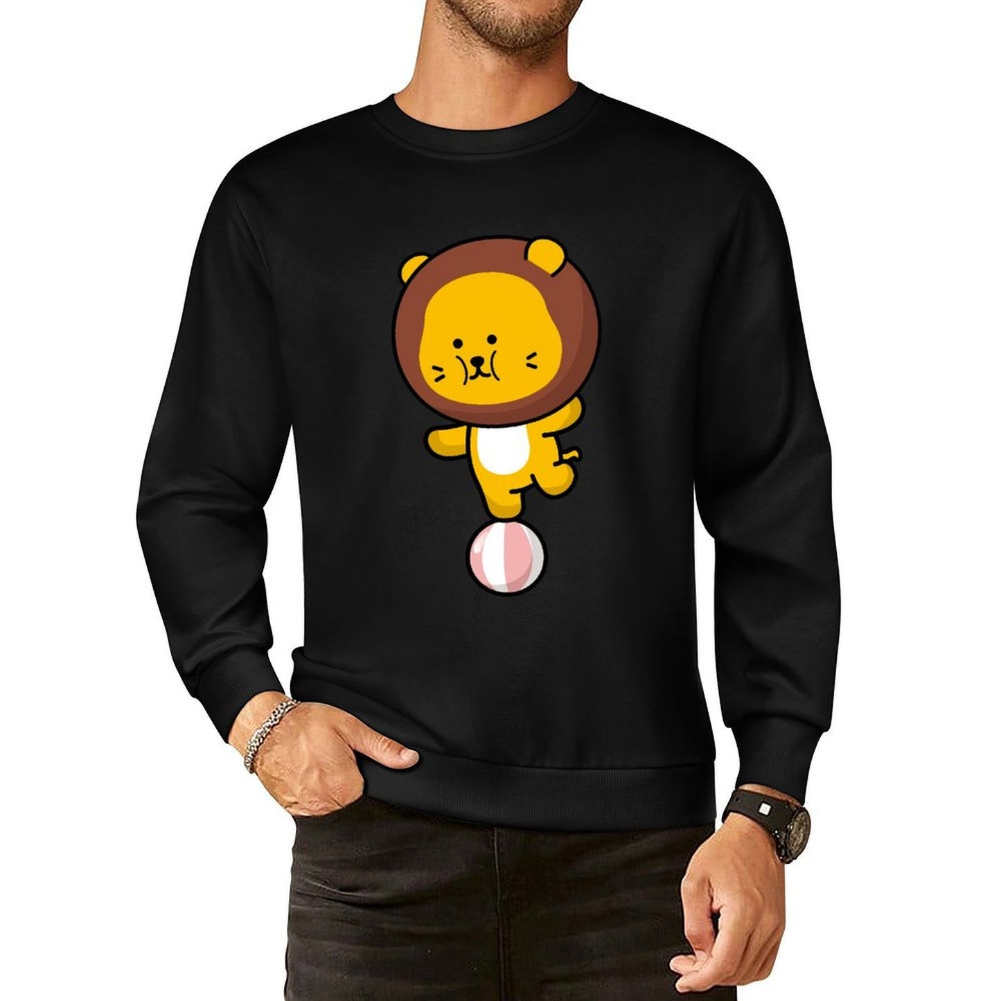 IPBR 250g Crew Neck Long Sleeve Sweatshirt Front GraphicCrew Neck Long Sleeve Sweatshirt4000214