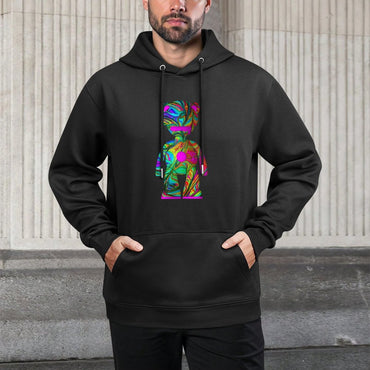 IPIB 250g Hooded Pocket Sweatshirt Front GraphicMen's Hooded  Sweatshirt6000114-5