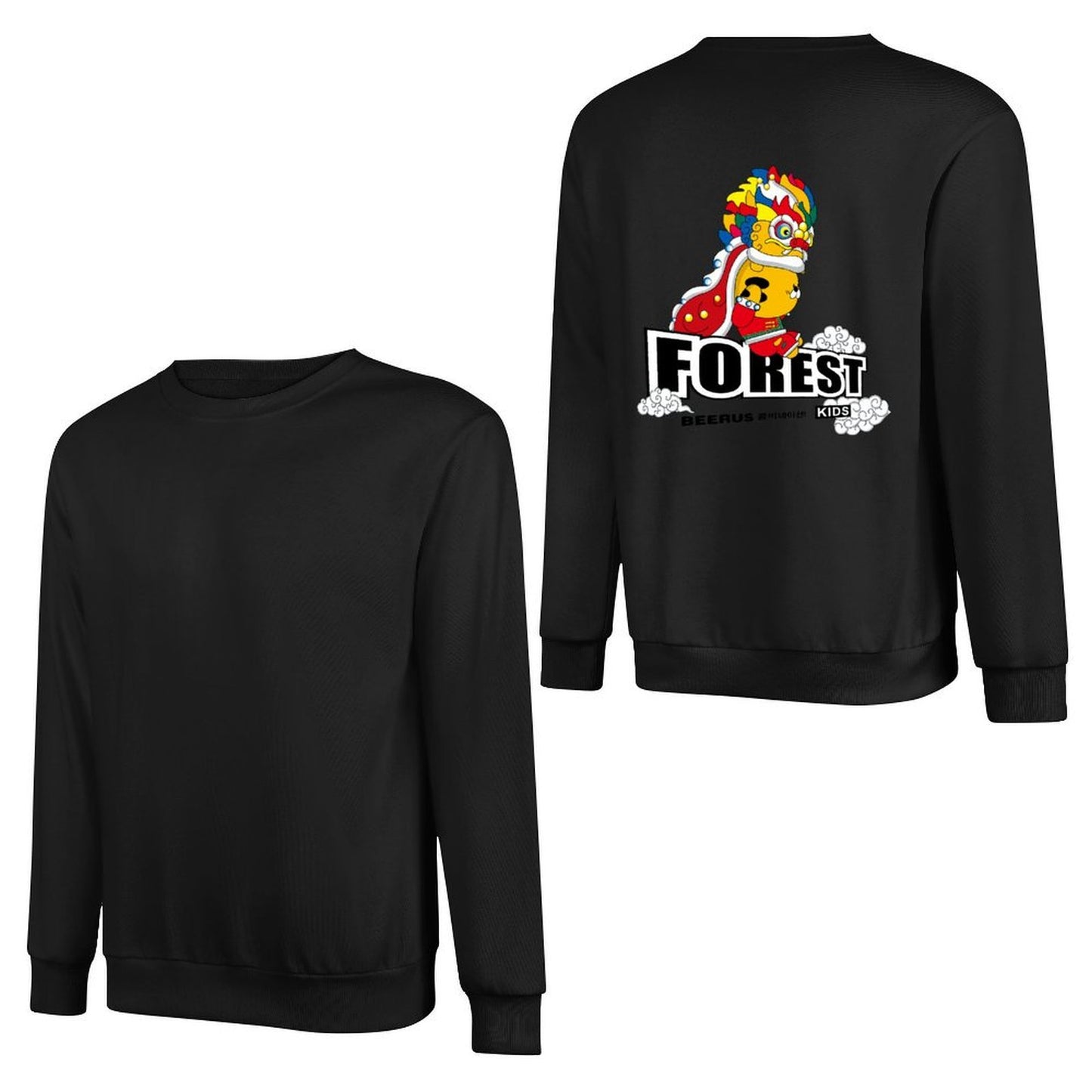 Crew Neck Long Sleeve Sweatshirt 4000610