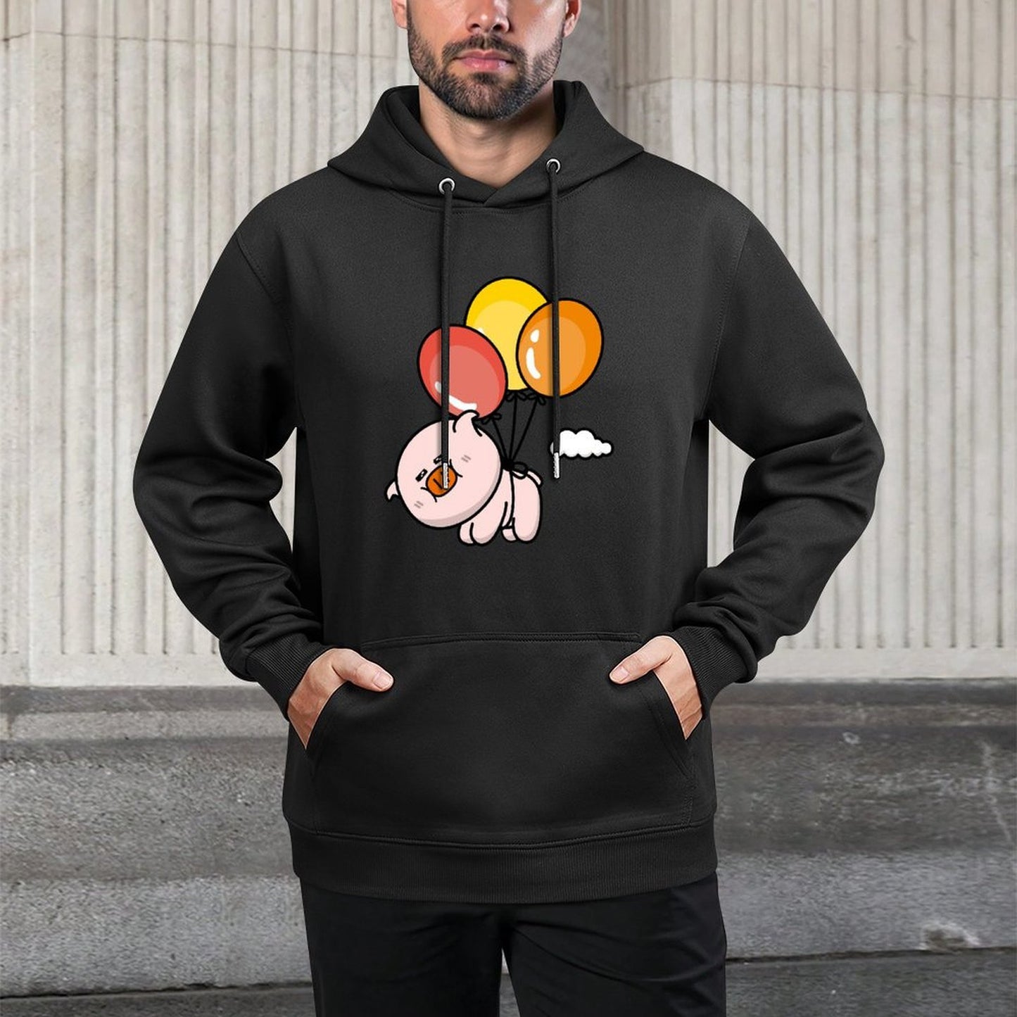 IPBR 250g Hooded Pocket Sweatshirt Front GraphicMen's Hooded  Sweatshirt4001384