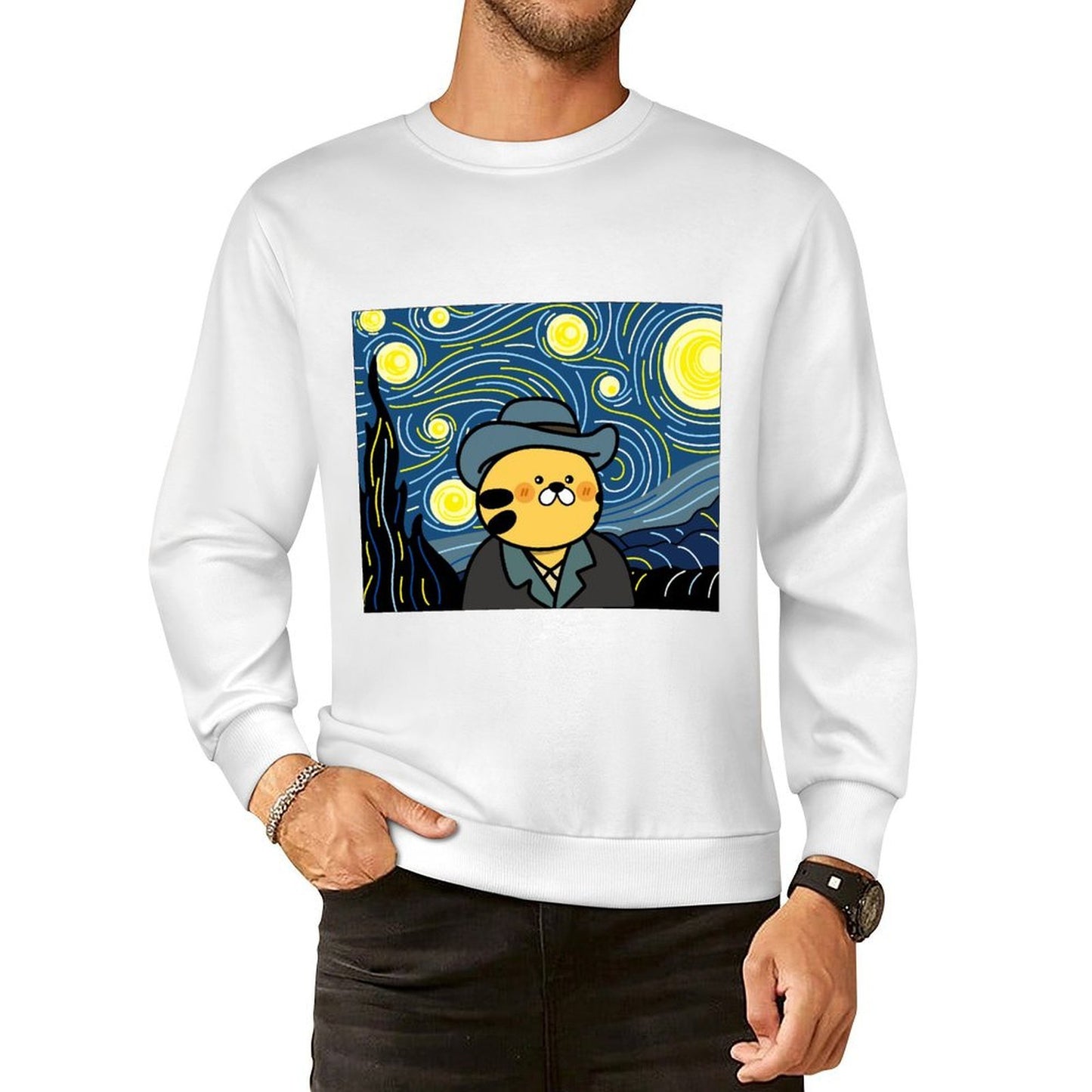 Front Patterned Long Sleeve TopEverydayFit Premium