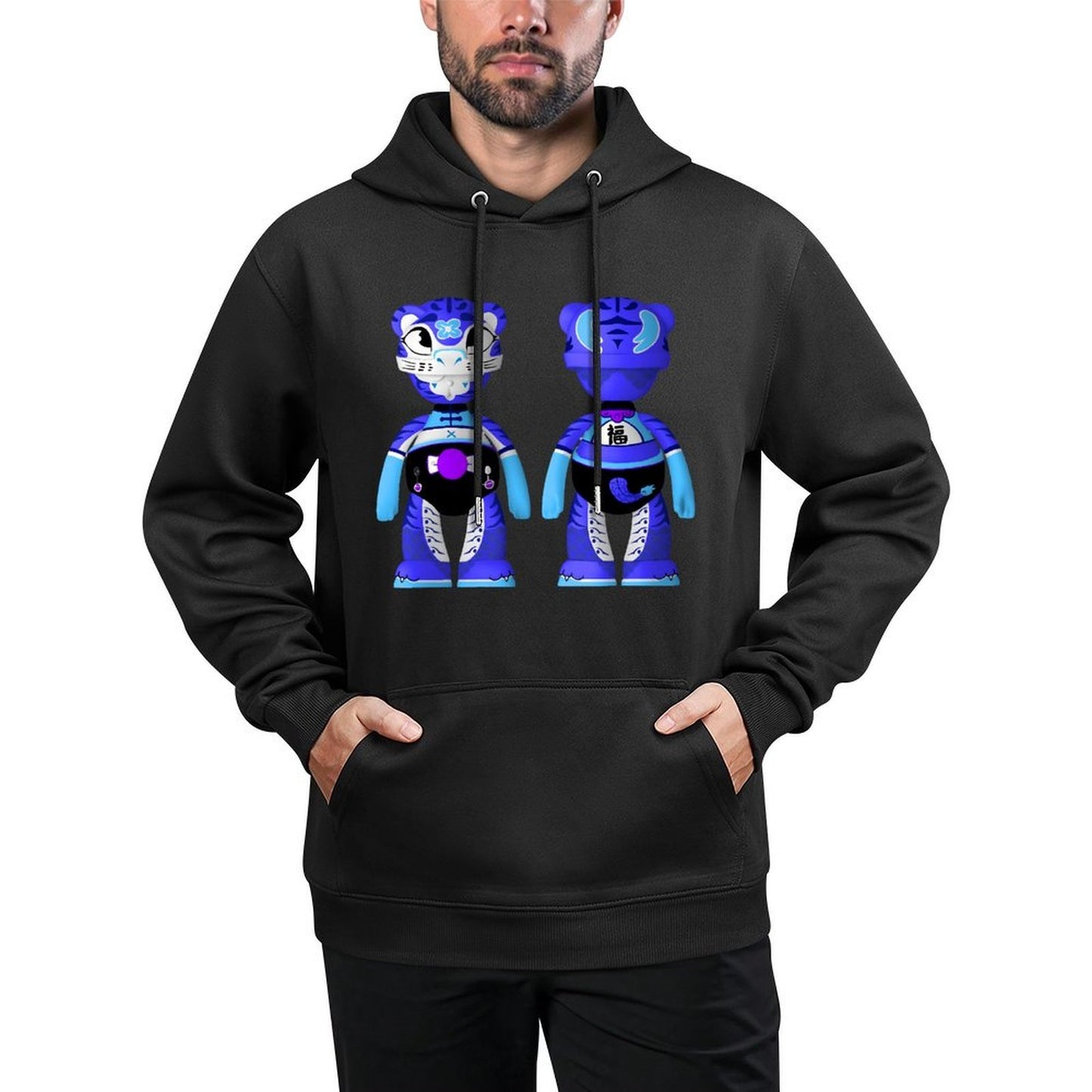 IPIB 250g Hooded Pocket Sweatshirt Front GraphicMen's Hooded  Sweatshirt6000076-4