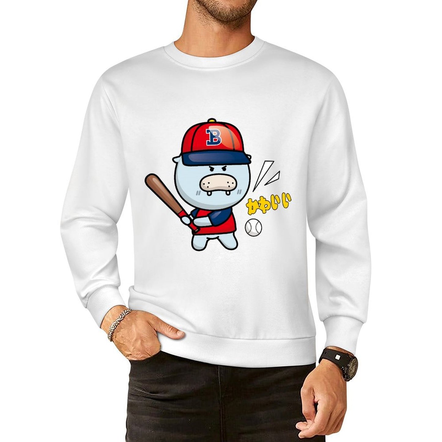 Front Patterned Long Sleeve TopPrint-Ready StreetLine