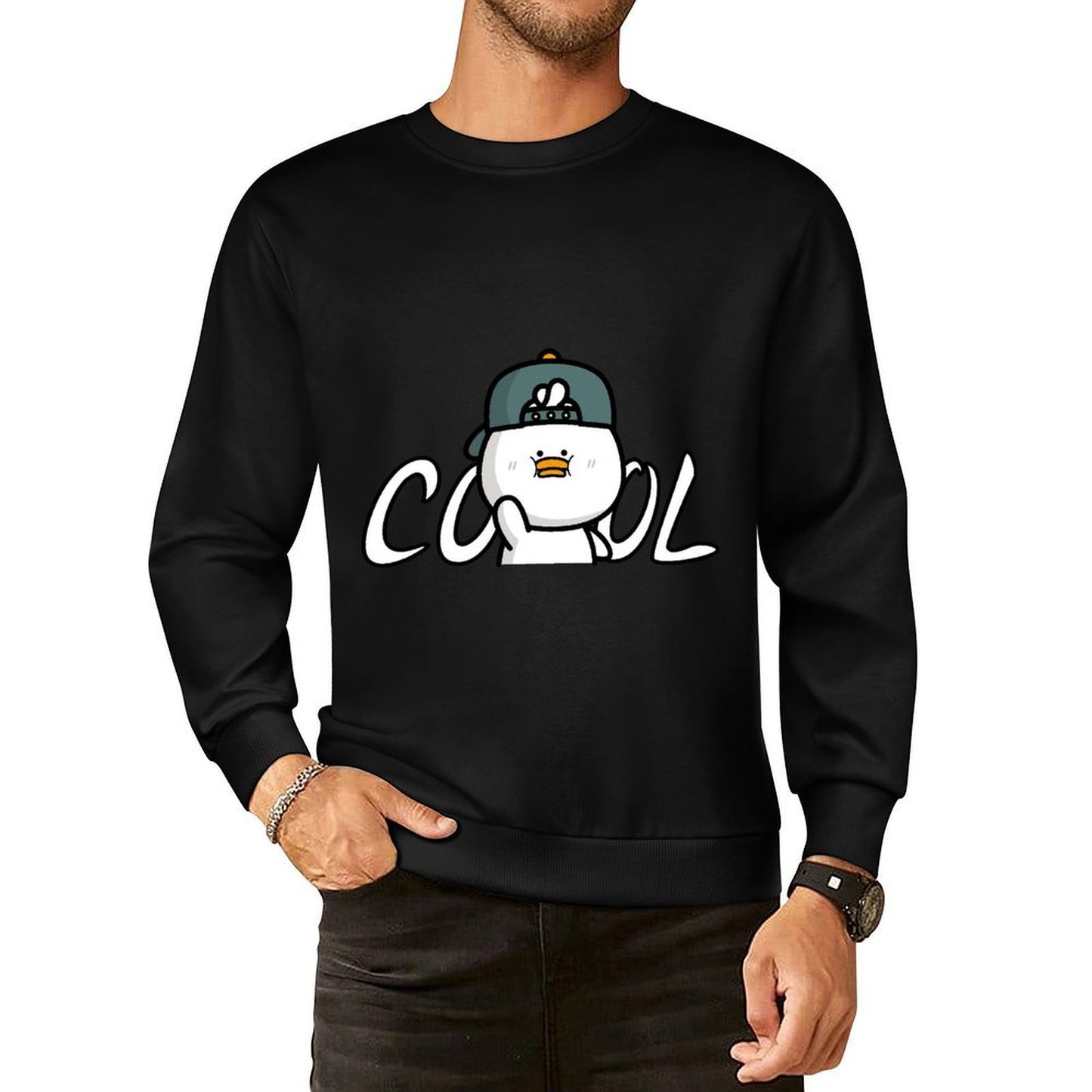 IPBR 250g Crew Neck Long Sleeve Sweatshirt Front GraphicCrew Neck Long Sleeve Sweatshirt4003846