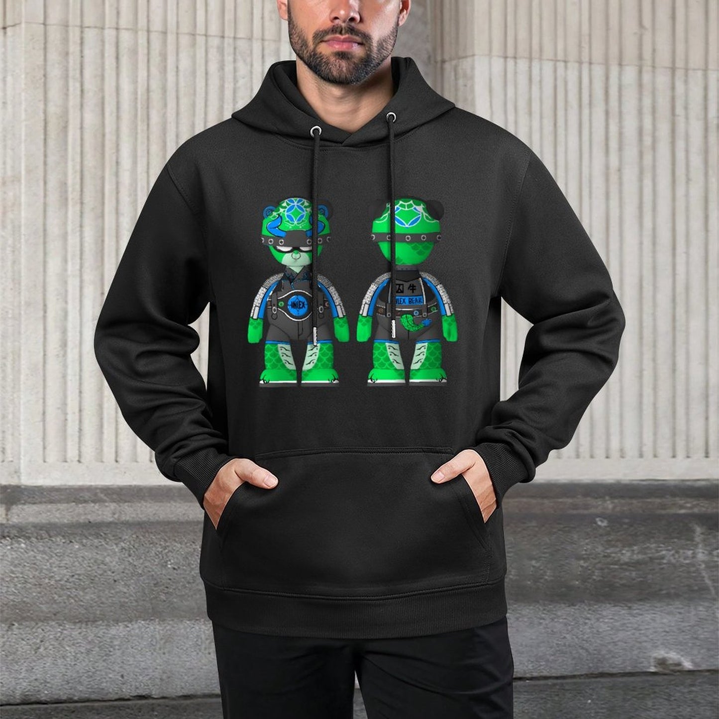 IPIB 250g Hooded Pocket Sweatshirt Front GraphicMen's Hooded  Sweatshirt6000095-7