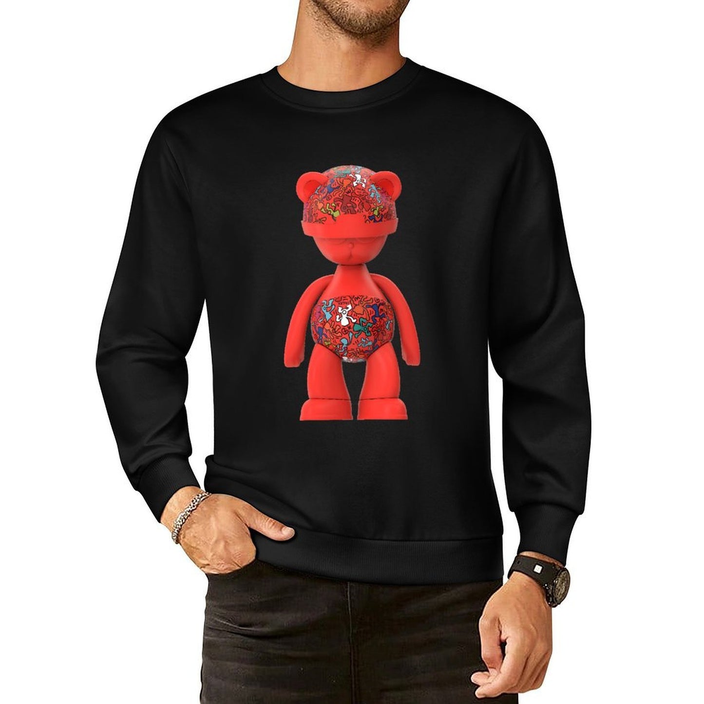 IPIB 250g Crew Neck Long Sleeve Sweatshirt Front GraphicCrew Neck Long Sleeve Sweatshirt6000071-1