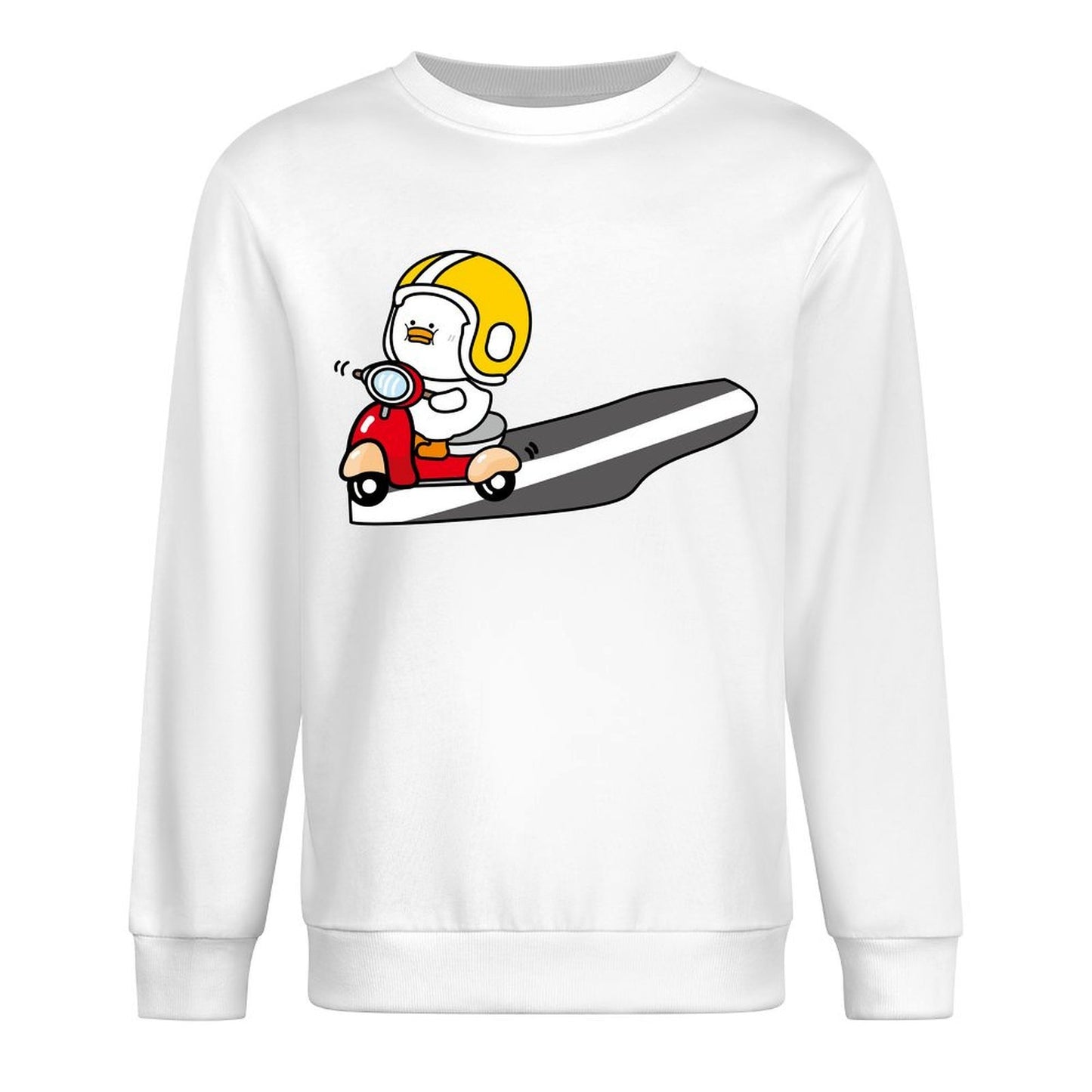 Front Patterned Long Sleeve TopSport Batch-Printed