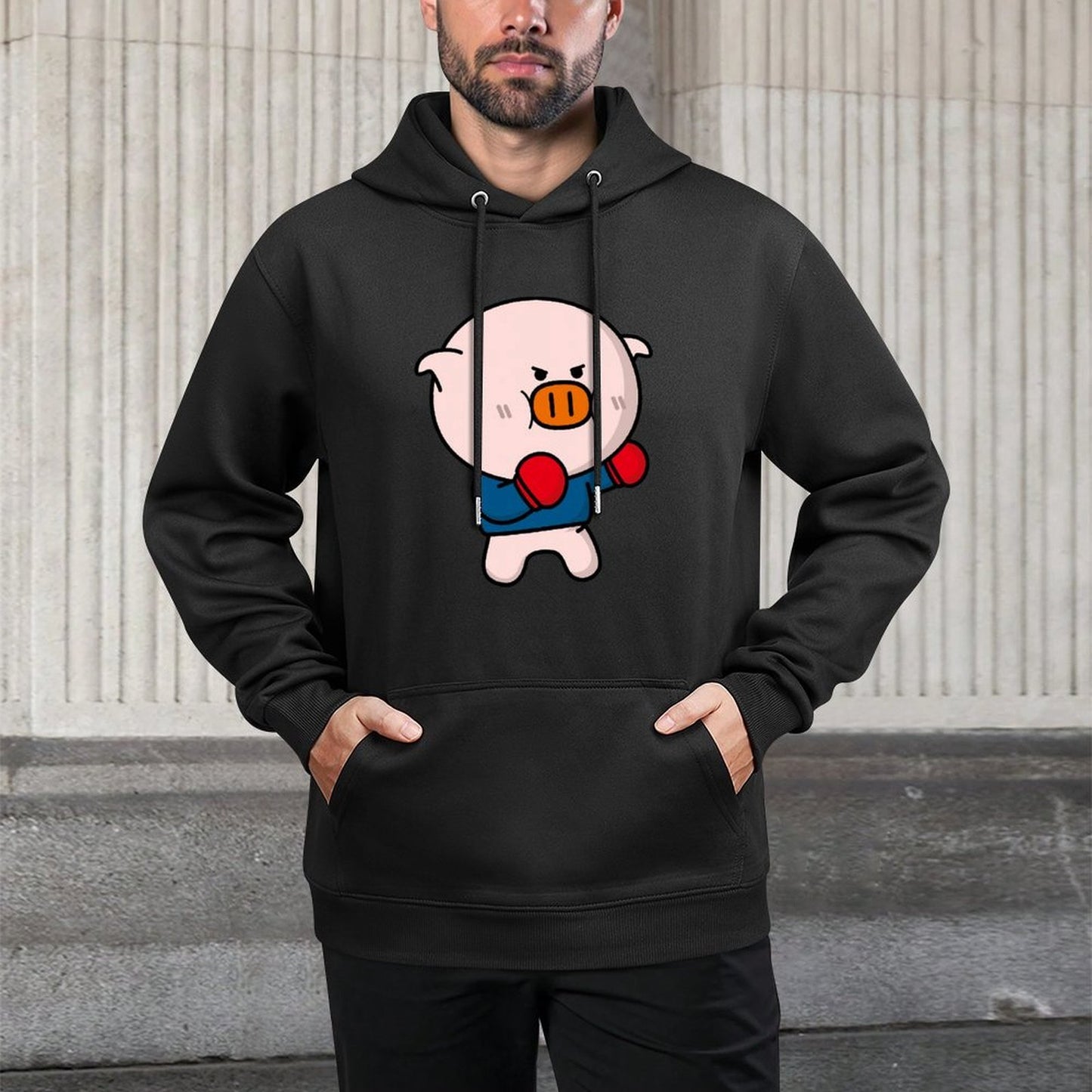 IPBR 250g Hooded Pocket Sweatshirt Front GraphicMen's Hooded  Sweatshirt4000876