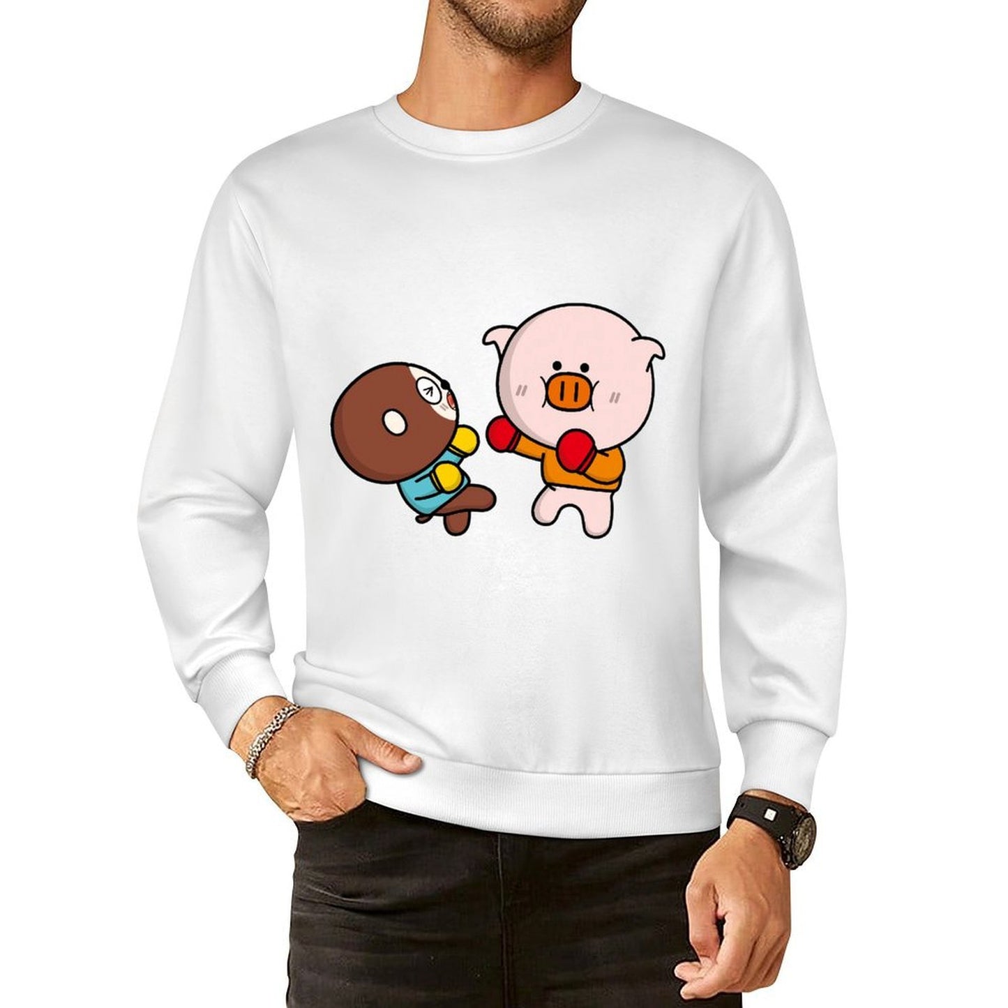 Front Patterned Long Sleeve TopMen?¡¥s / Women?¡¥s / Youth Clean Edges