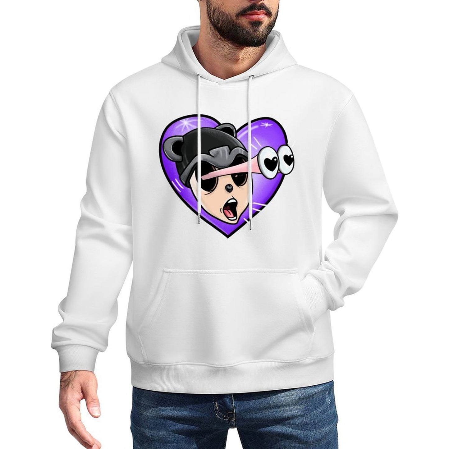 IPIB 250g Hooded Pocket Sweatshirt Front GraphicMen's Hooded  Sweatshirt6000048-1