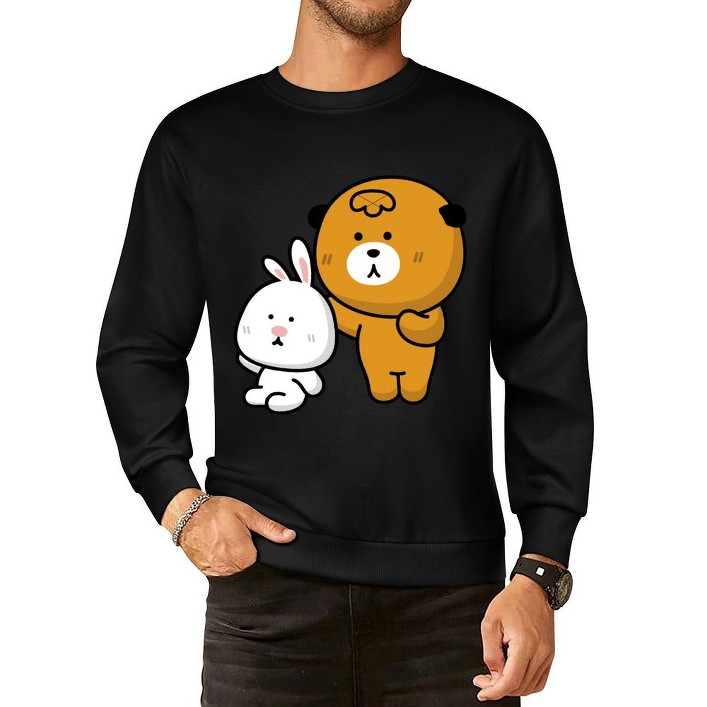 IPBR 250g Crew Neck Long Sleeve Sweatshirt Front GraphicCrew Neck Long Sleeve Sweatshirt4000015