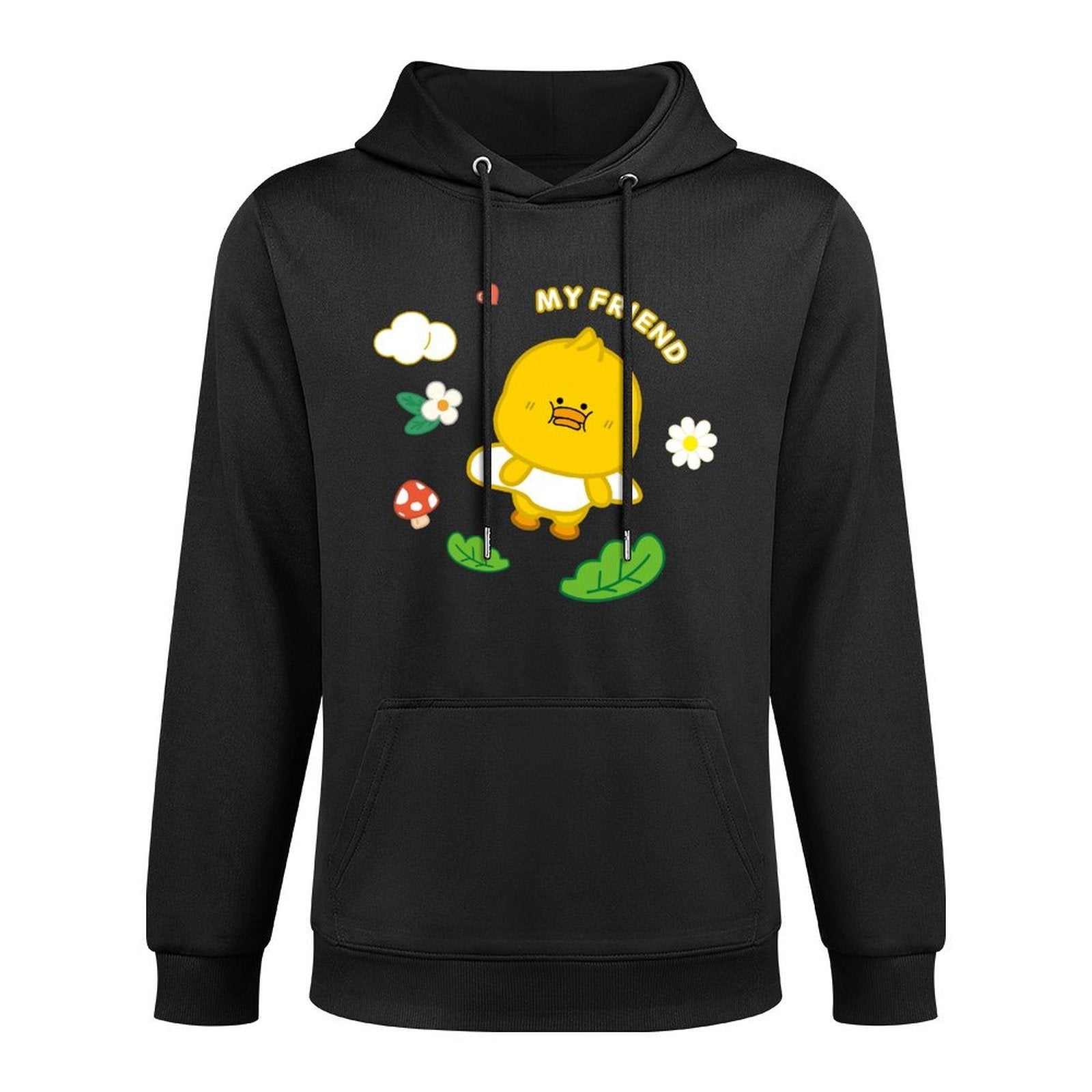 Fade-Proof Simple Front Graphic Hoodies