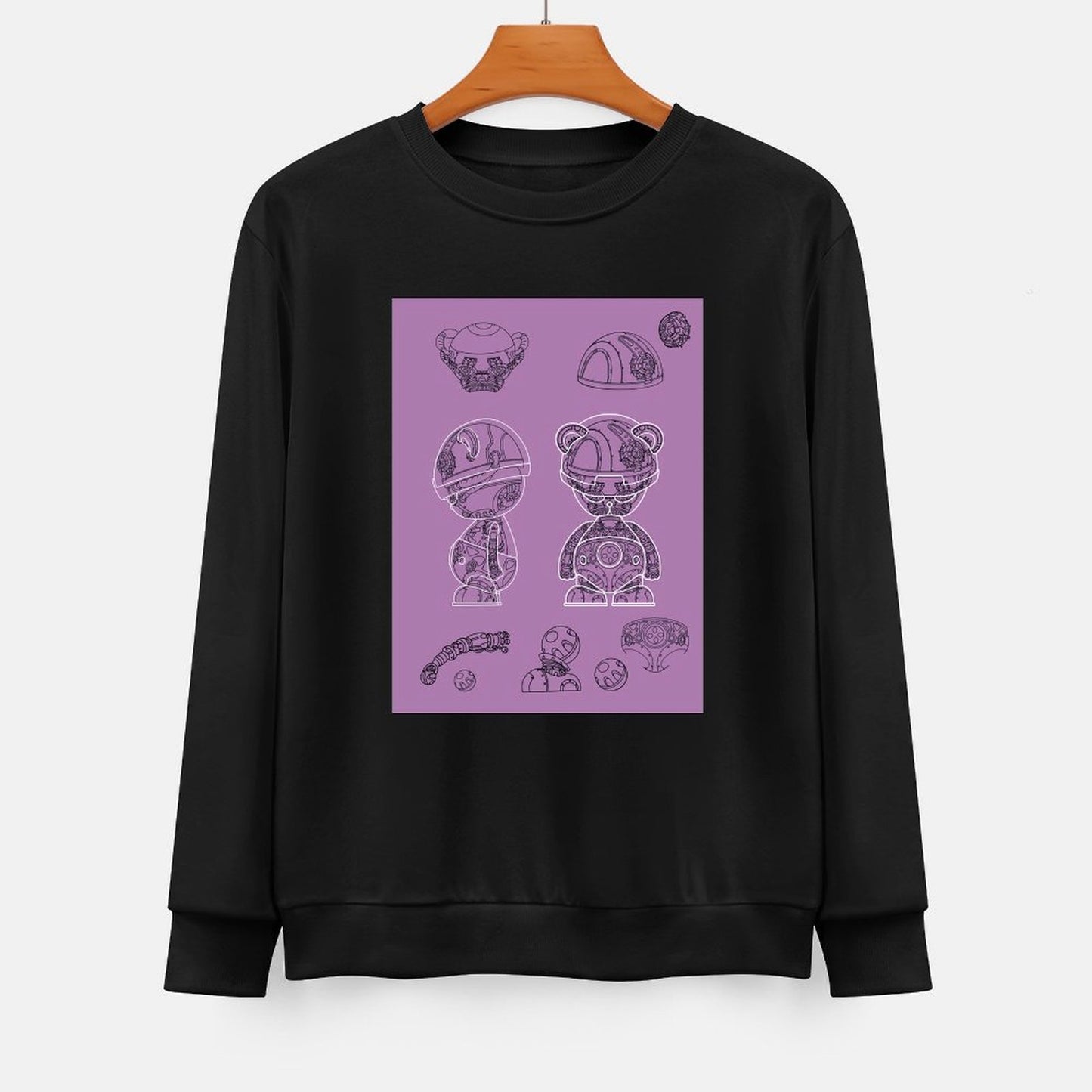 IPIB 250g Crew Neck Long Sleeve Sweatshirt Front GraphicCrew Neck Long Sleeve Sweatshirt6000008-7