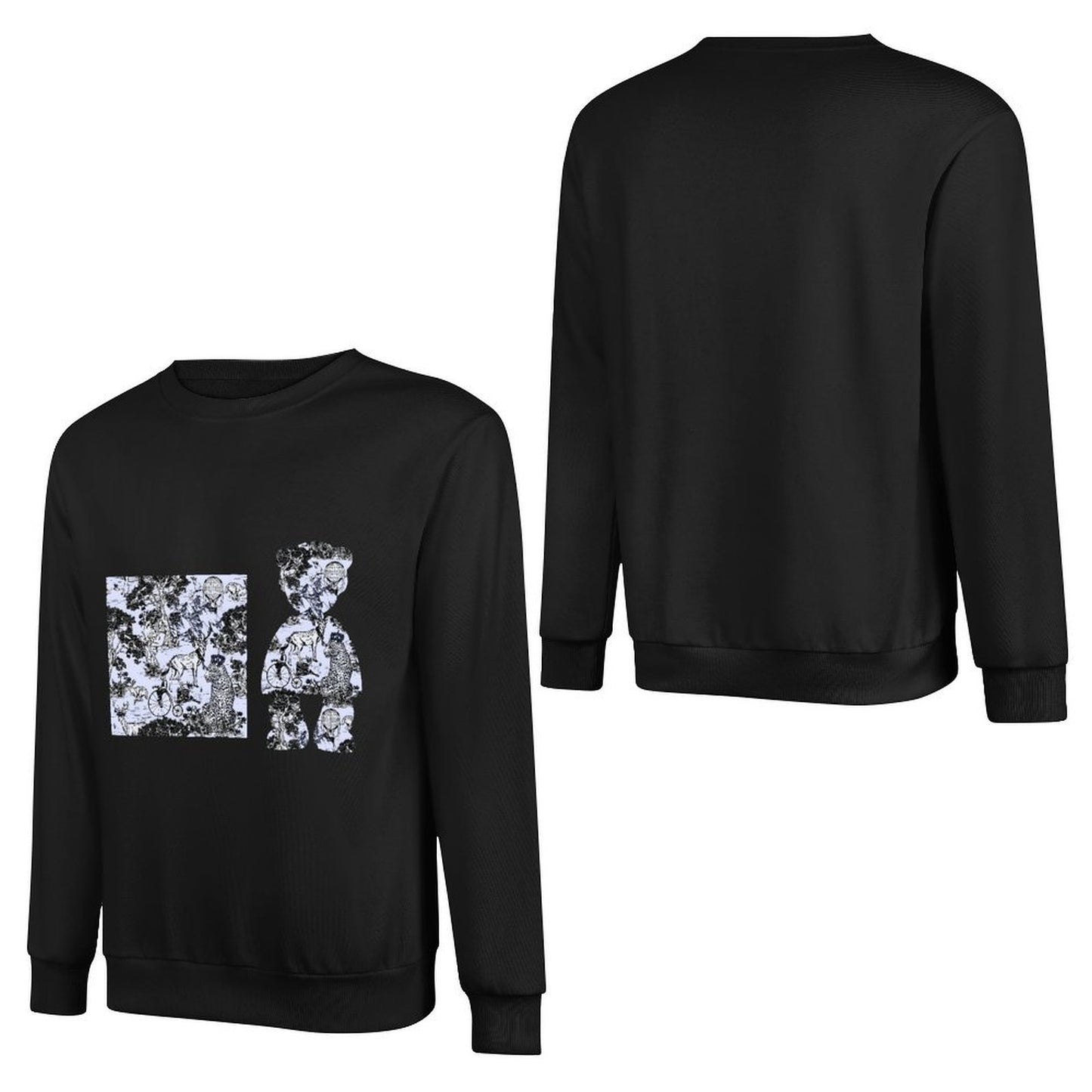 IPIB 250g Crew Neck Long Sleeve Sweatshirt Front GraphicCrew Neck Long Sleeve Sweatshirt6000100-4