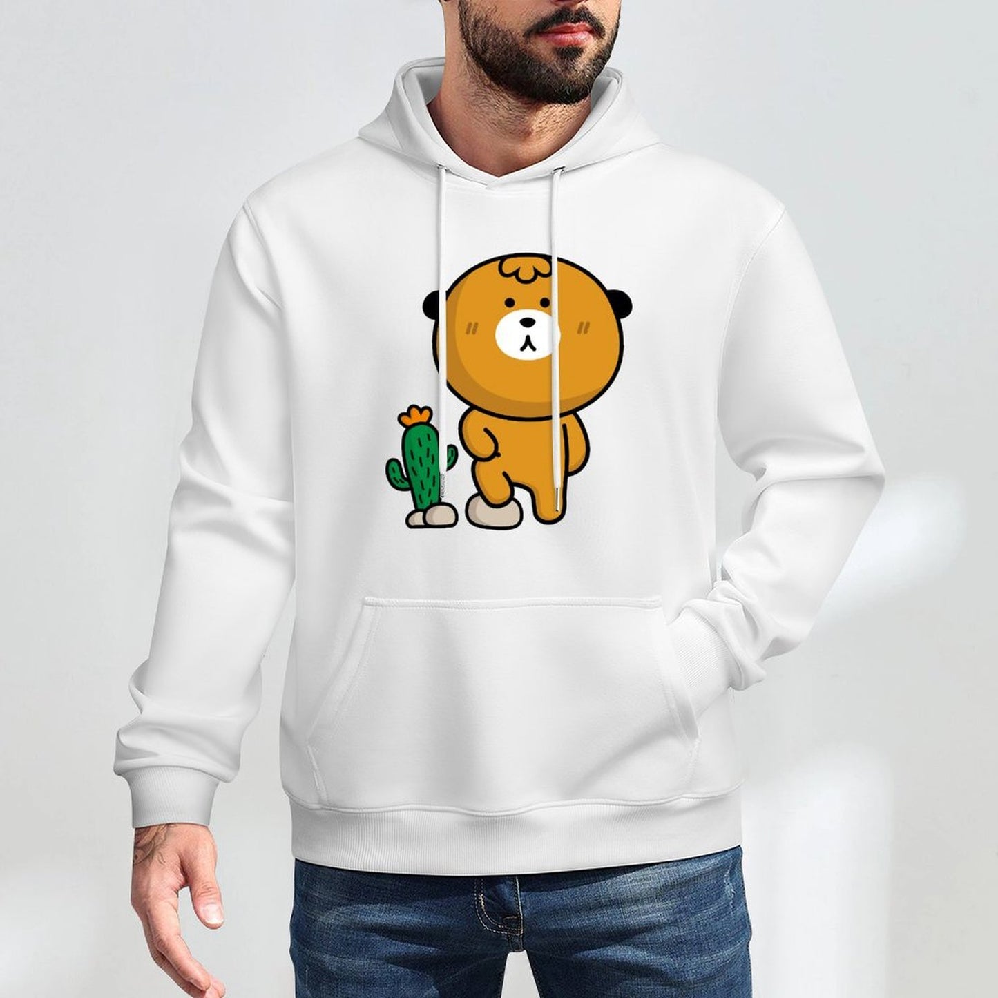 Smooth Relaxed Front Graphic Hoodies