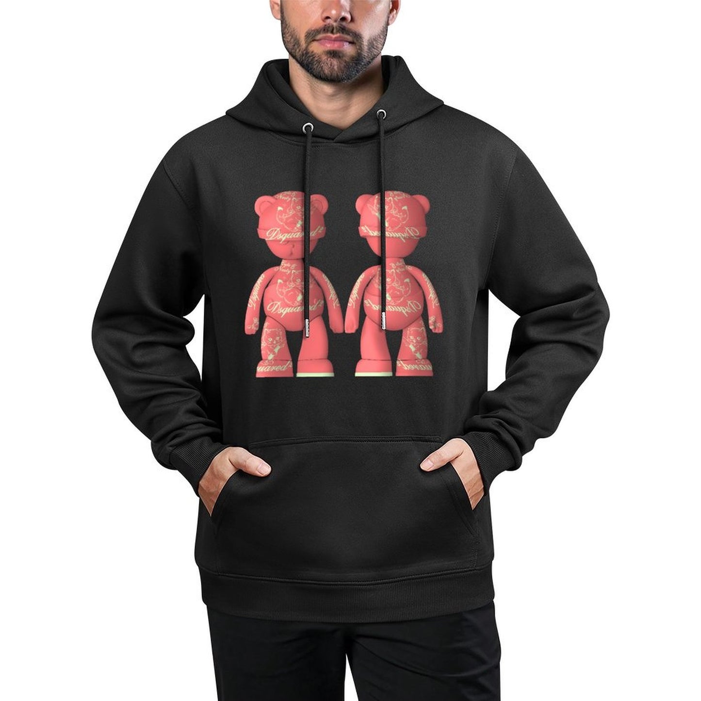 IPIB 250g Hooded Pocket Sweatshirt Front GraphicMen's Hooded  Sweatshirt6000098-2