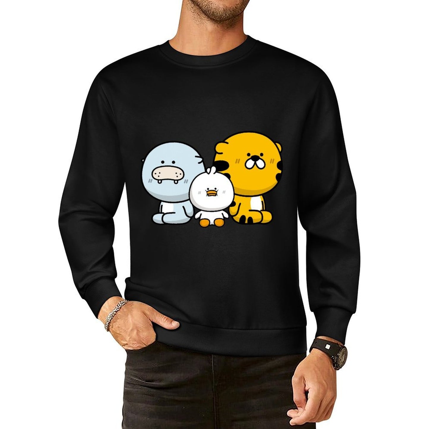 IPBR 250g Crew Neck Long Sleeve Sweatshirt Front GraphicCrew Neck Long Sleeve Sweatshirt4003848