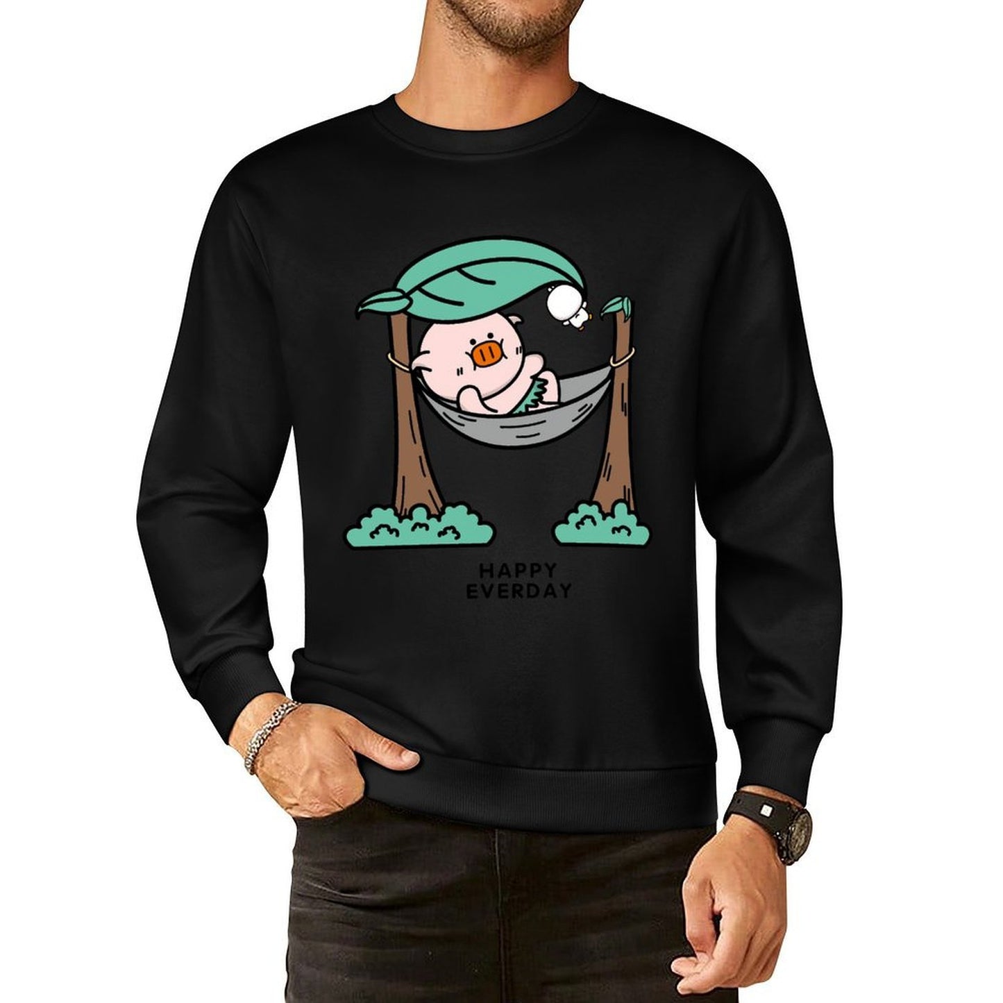IPBR 250g Crew Neck Long Sleeve Sweatshirt Front GraphicCrew Neck Long Sleeve Sweatshirt4001532