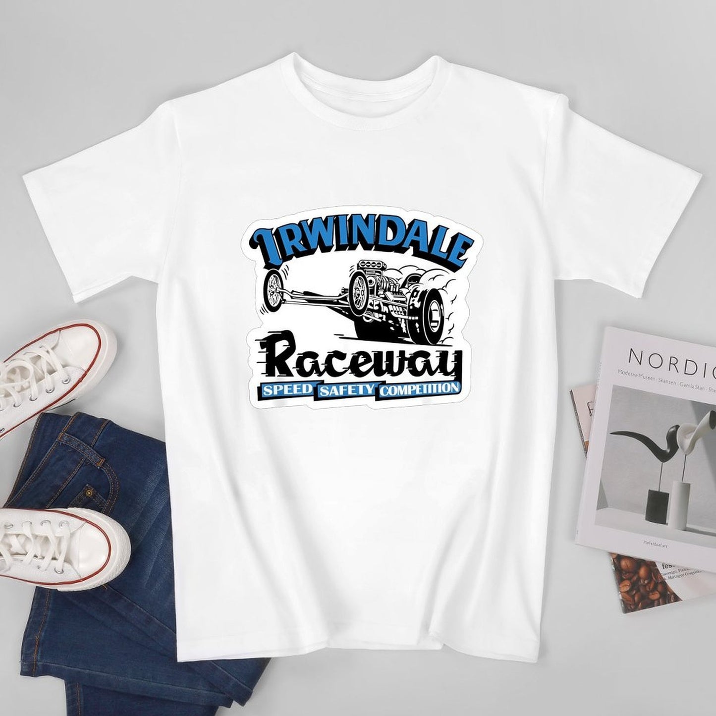 Inkmay Casual Cotton T-shirt Irwindale Raceway Speed Safety Competition Unisex T-shirtMen¡¯s / Women¡¯s / Youth Pocket Tee T-Shirt