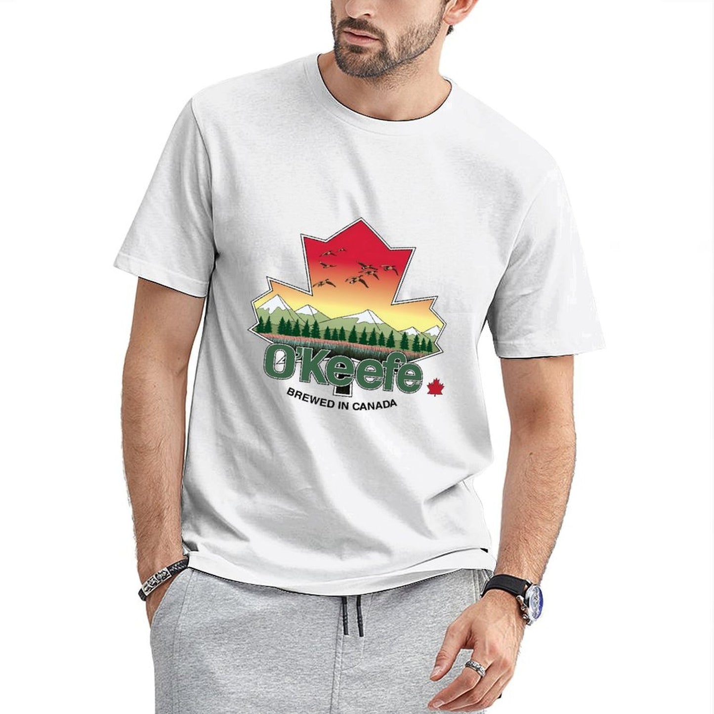 Inkmay Casual Cotton Unisex T-ShirtHigh-Quality Tear-Resistant T-Shirt