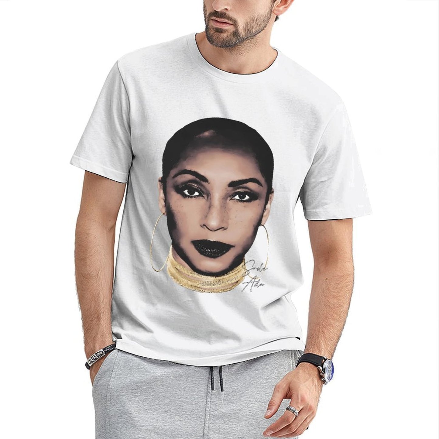 Inkmay Casual Cotton T-shirt Stylish Woman With Bold Makeup Design Unisex T-shirtSoftFeel LooseFit T-Shirt