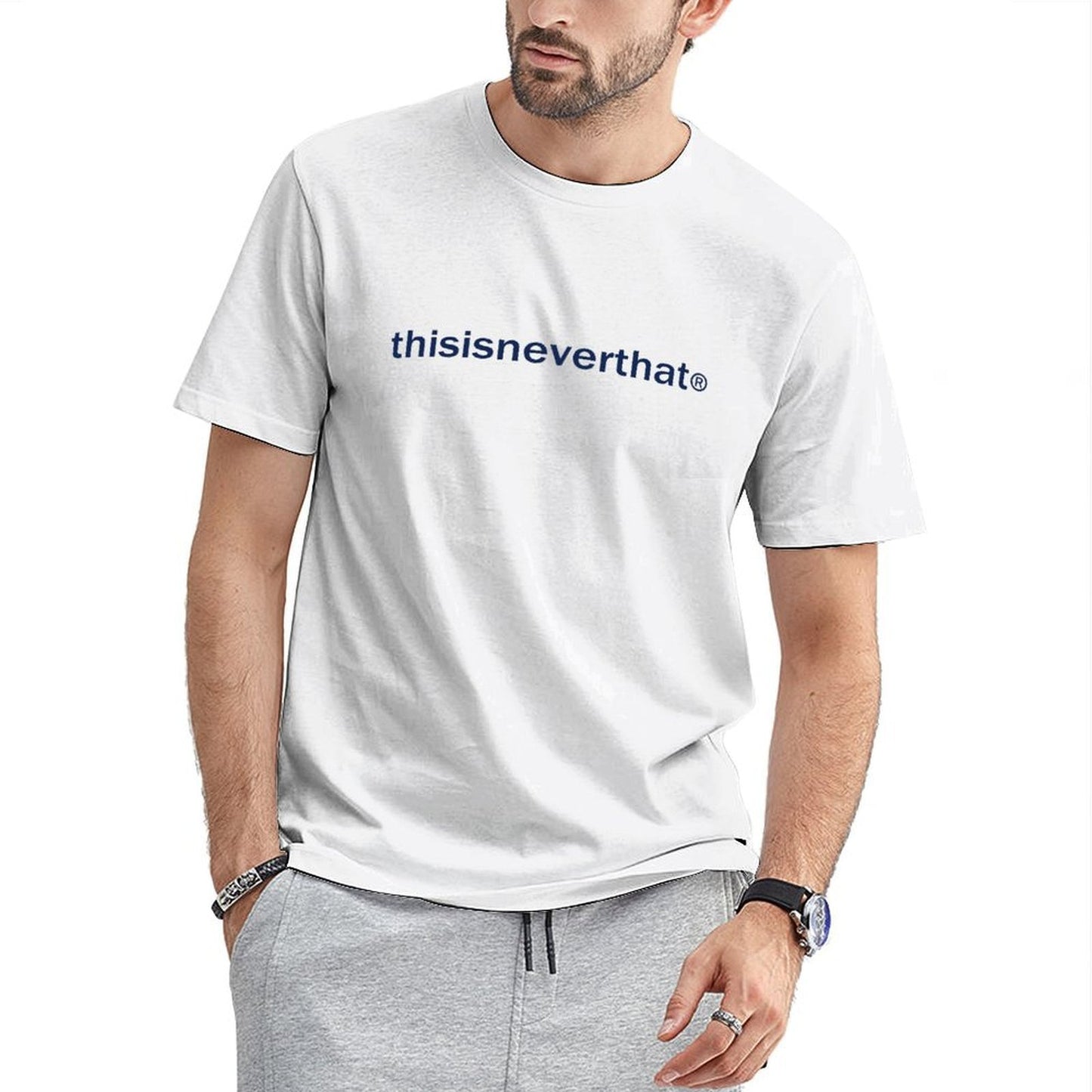 Inkmay Casual Cotton T-shirt This Is Never The Logo Unisex T-shirtDurable TrueStyle T-Shirt