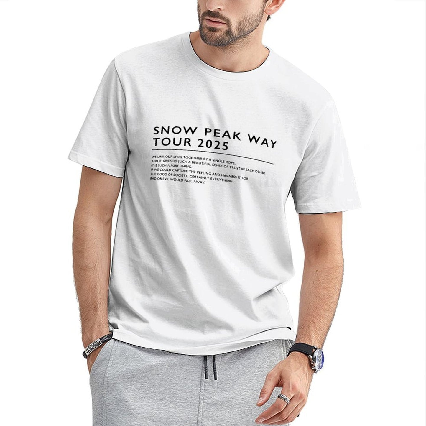 Inkmay Casual Cotton T-shirt Abstract Geometric Shapes In Bold Colors Unisex T-shirtLightweight Essential T-Shirt