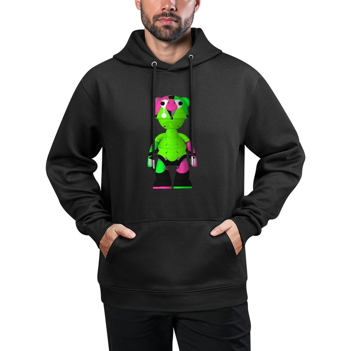 IPIB 250g Hooded Pocket Sweatshirt Front GraphicMen's Hooded  Sweatshirt6000113-3