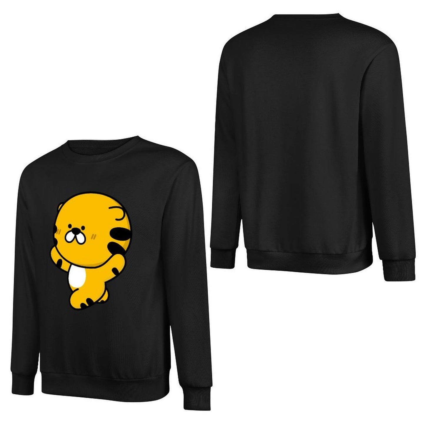 Front Patterned Long Sleeve TopMidweight Sport