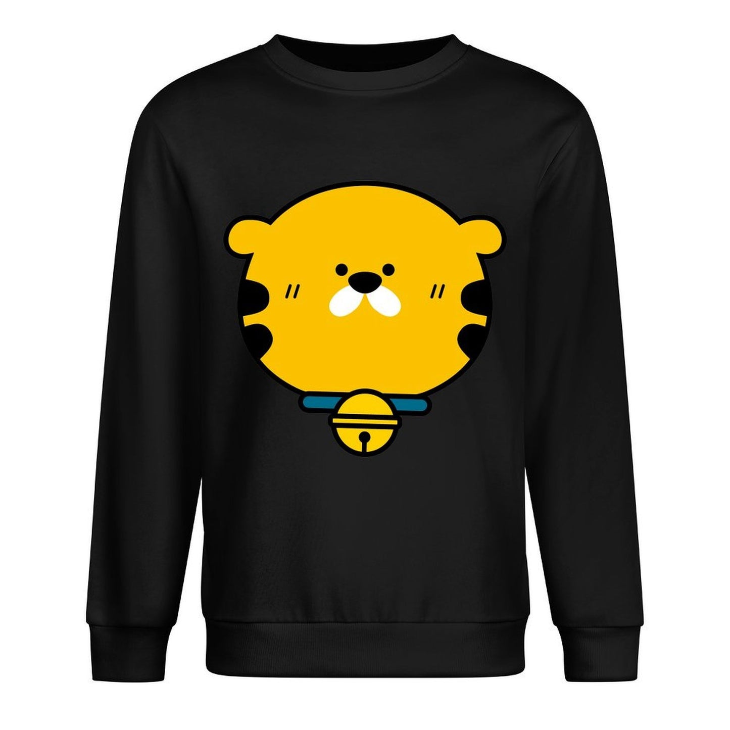 Front Patterned Long Sleeve TopCasual Smooth