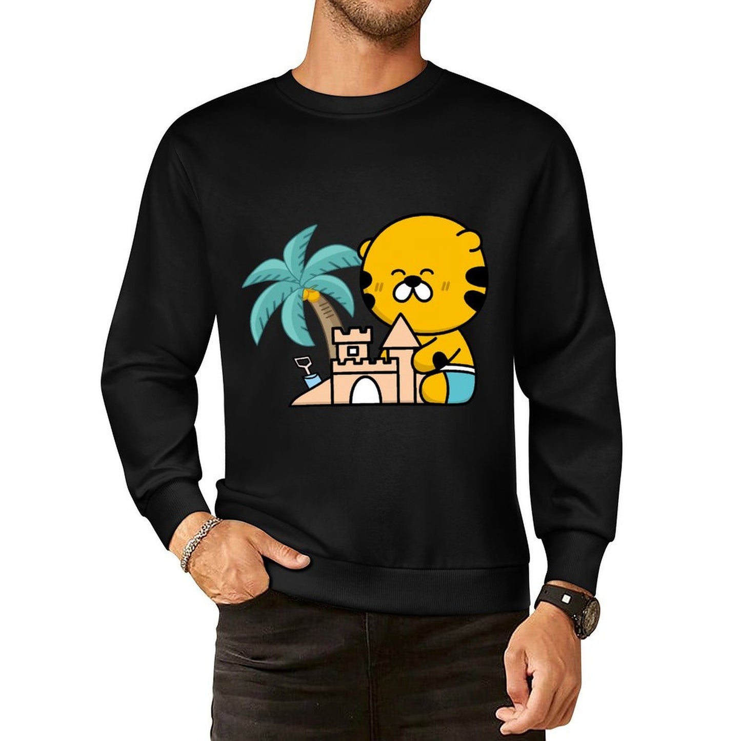 IPBR 250g Crew Neck Long Sleeve Sweatshirt Front GraphicCrew Neck Long Sleeve Sweatshirt4000006