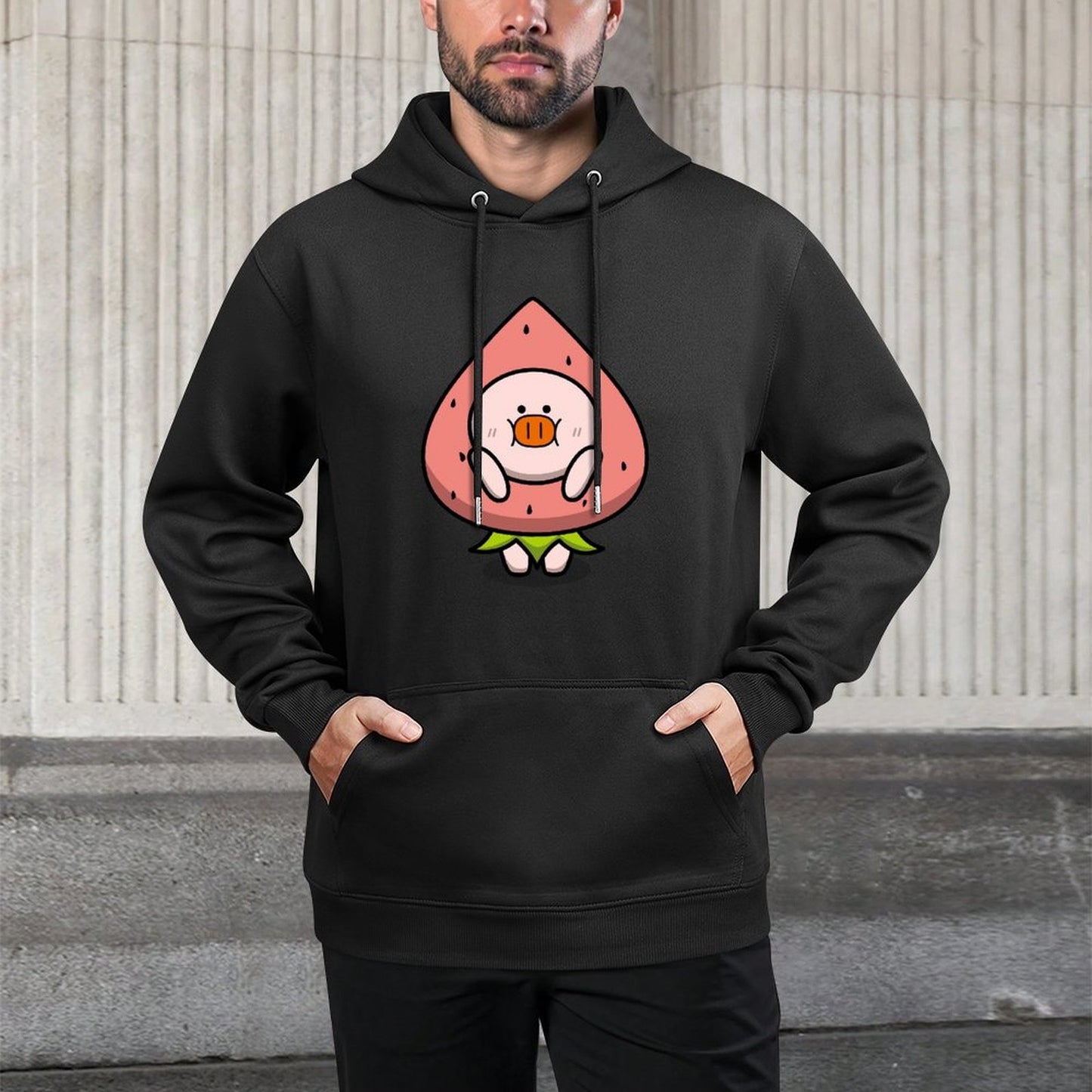 IPBR 250g Hooded Pocket Sweatshirt Front GraphicMen's Hooded  Sweatshirt4000261