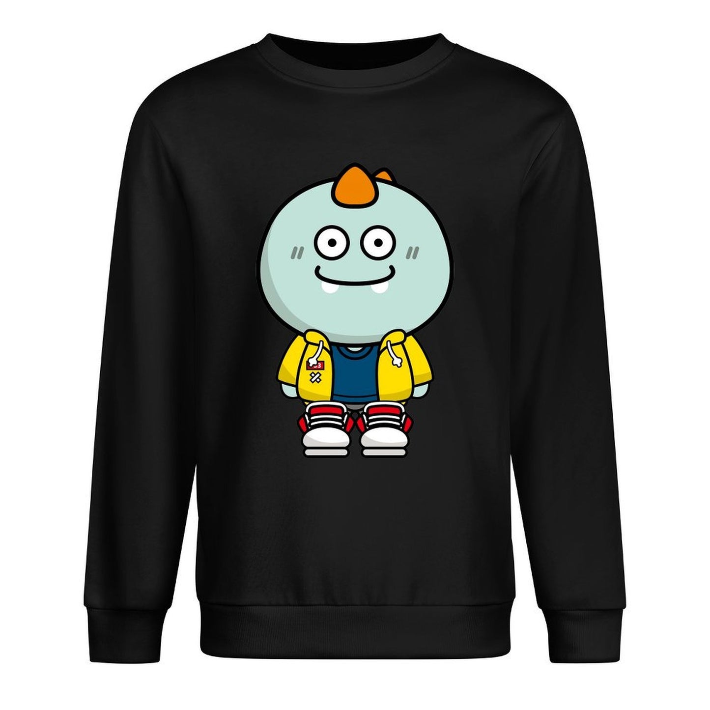 Front Patterned Long Sleeve TopPureStyle Basic