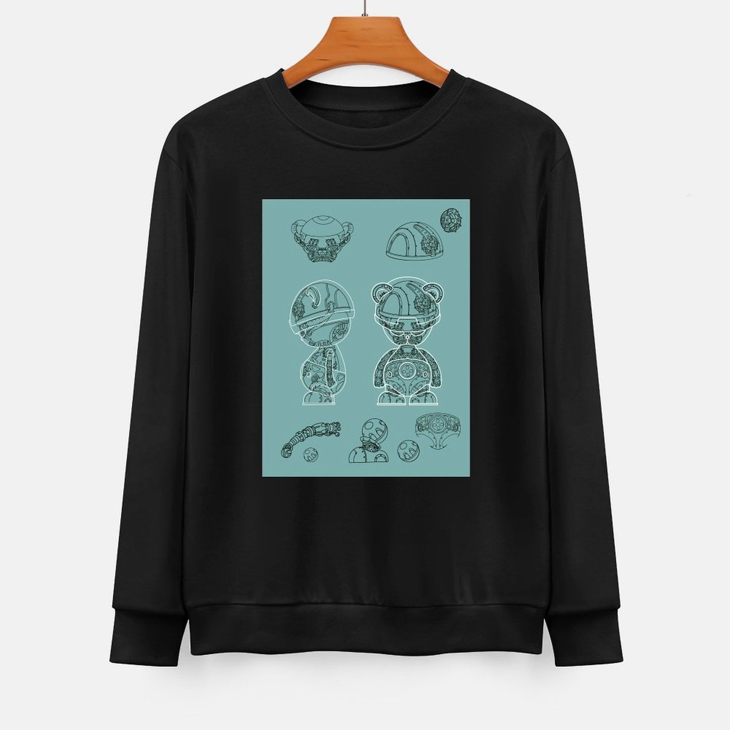 IPIB 250g Crew Neck Long Sleeve Sweatshirt Front GraphicCrew Neck Long Sleeve Sweatshirt6000008-4