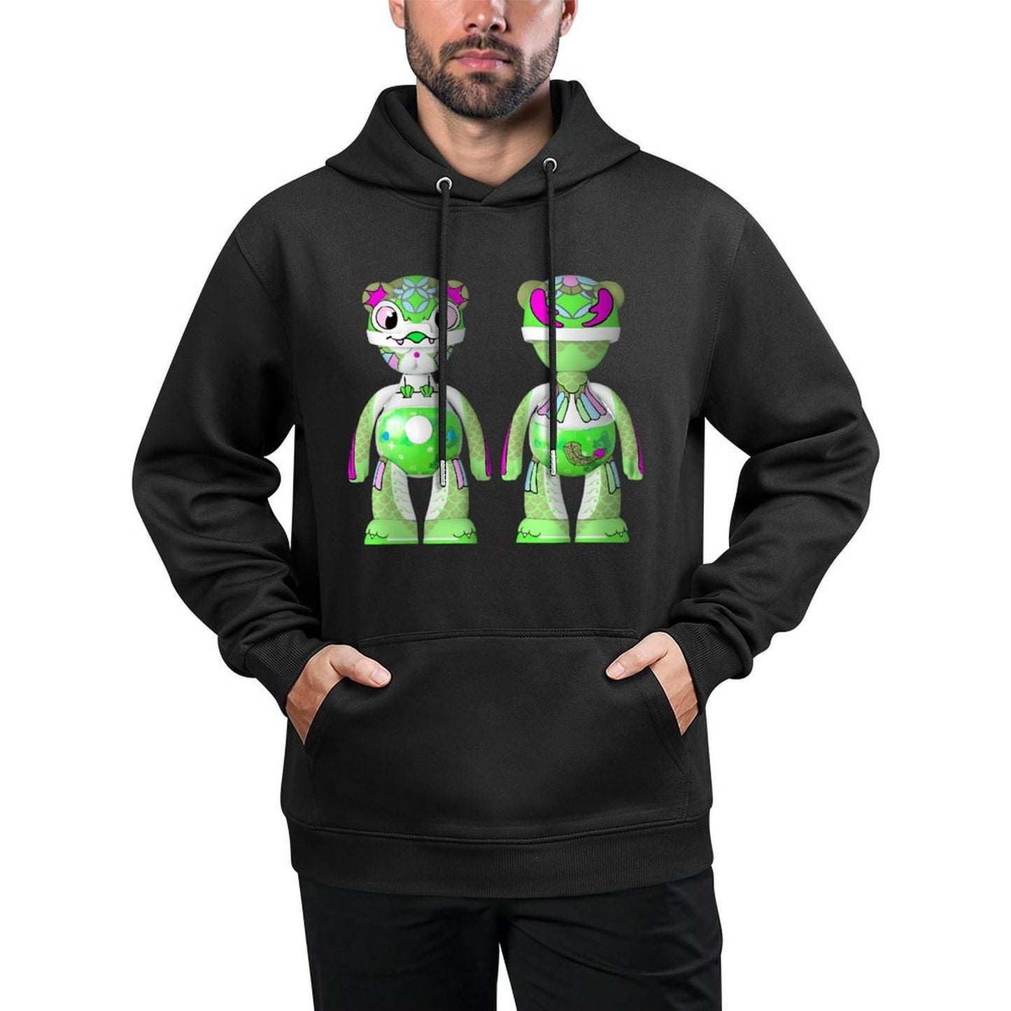 IPIB 250g Hooded Pocket Sweatshirt Front GraphicMen's Hooded  Sweatshirt6000077-5