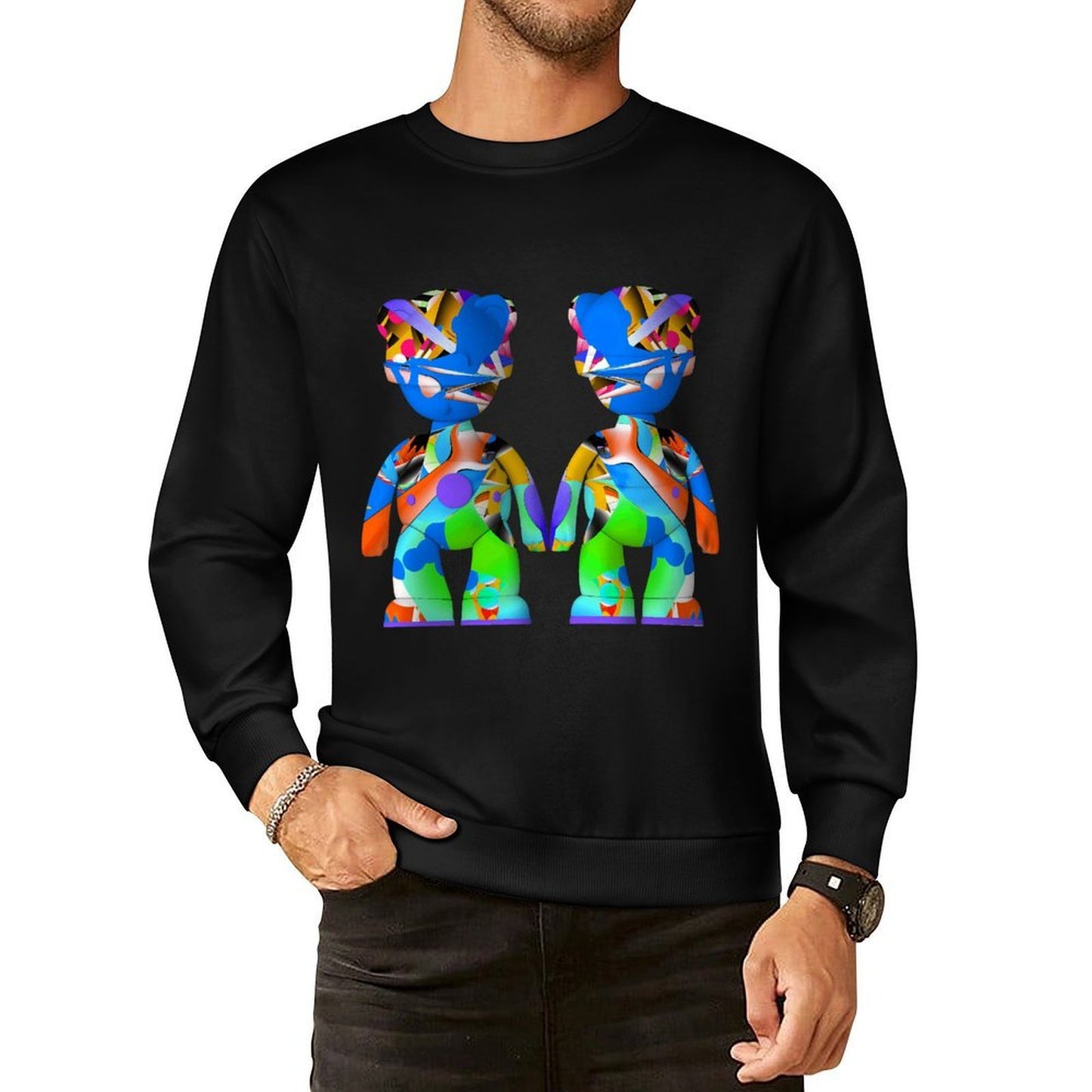 IPIB 250g Crew Neck Long Sleeve Sweatshirt Front GraphicCrew Neck Long Sleeve Sweatshirt6000146-4