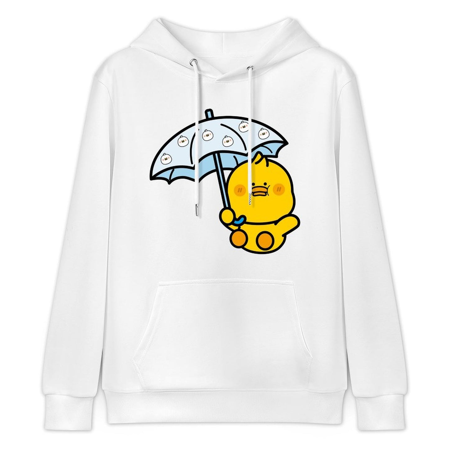 Solid Sleek Front Graphic Hoodies