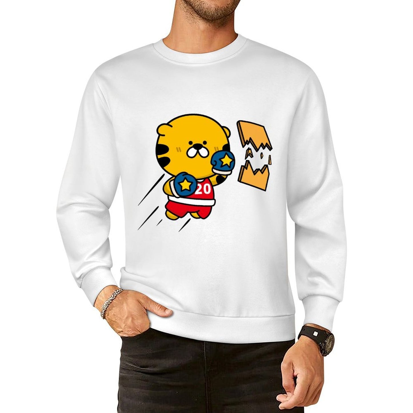 Front Patterned Long Sleeve TopTrueStyle CleanCut